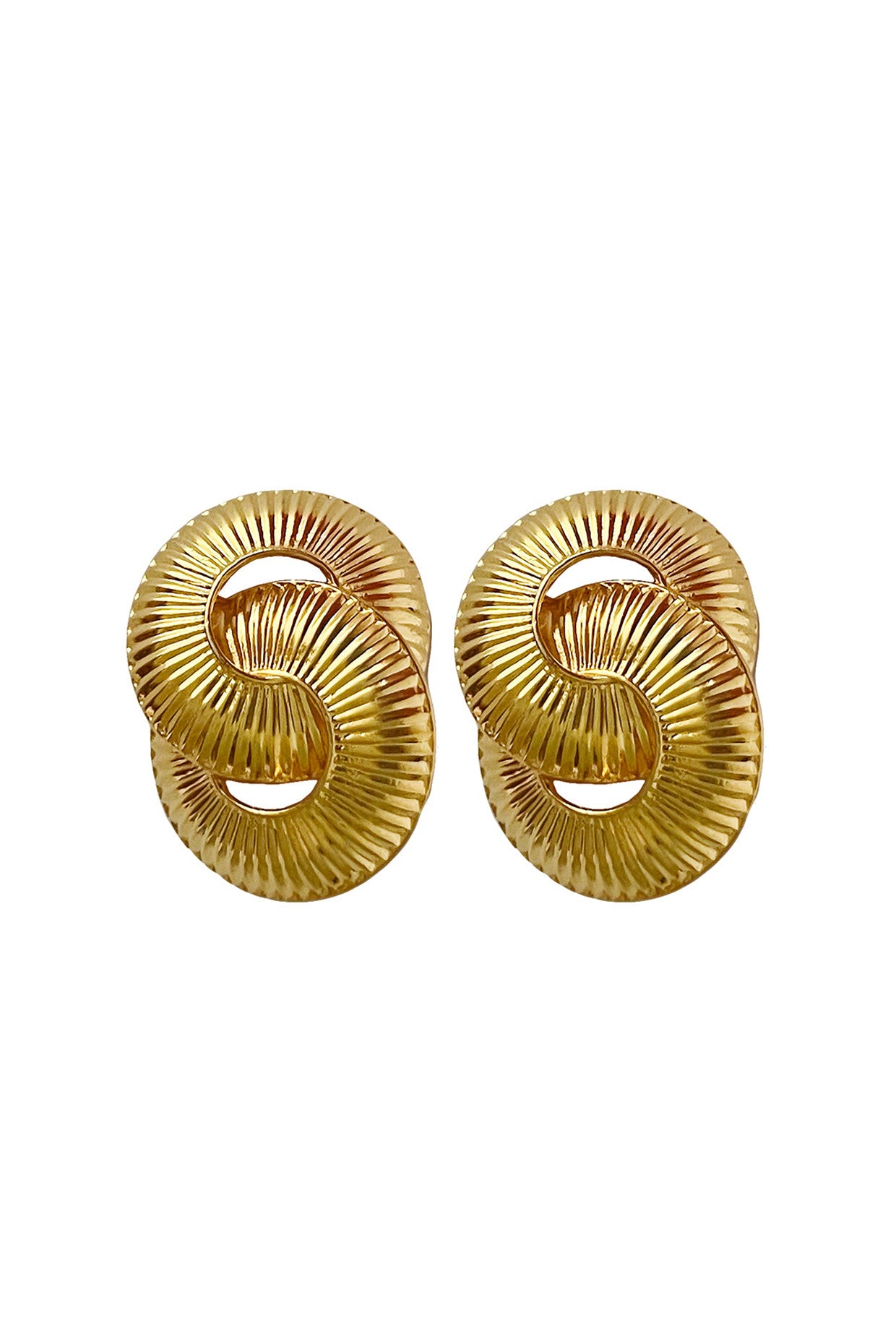 Gold Plated Infinity Studs