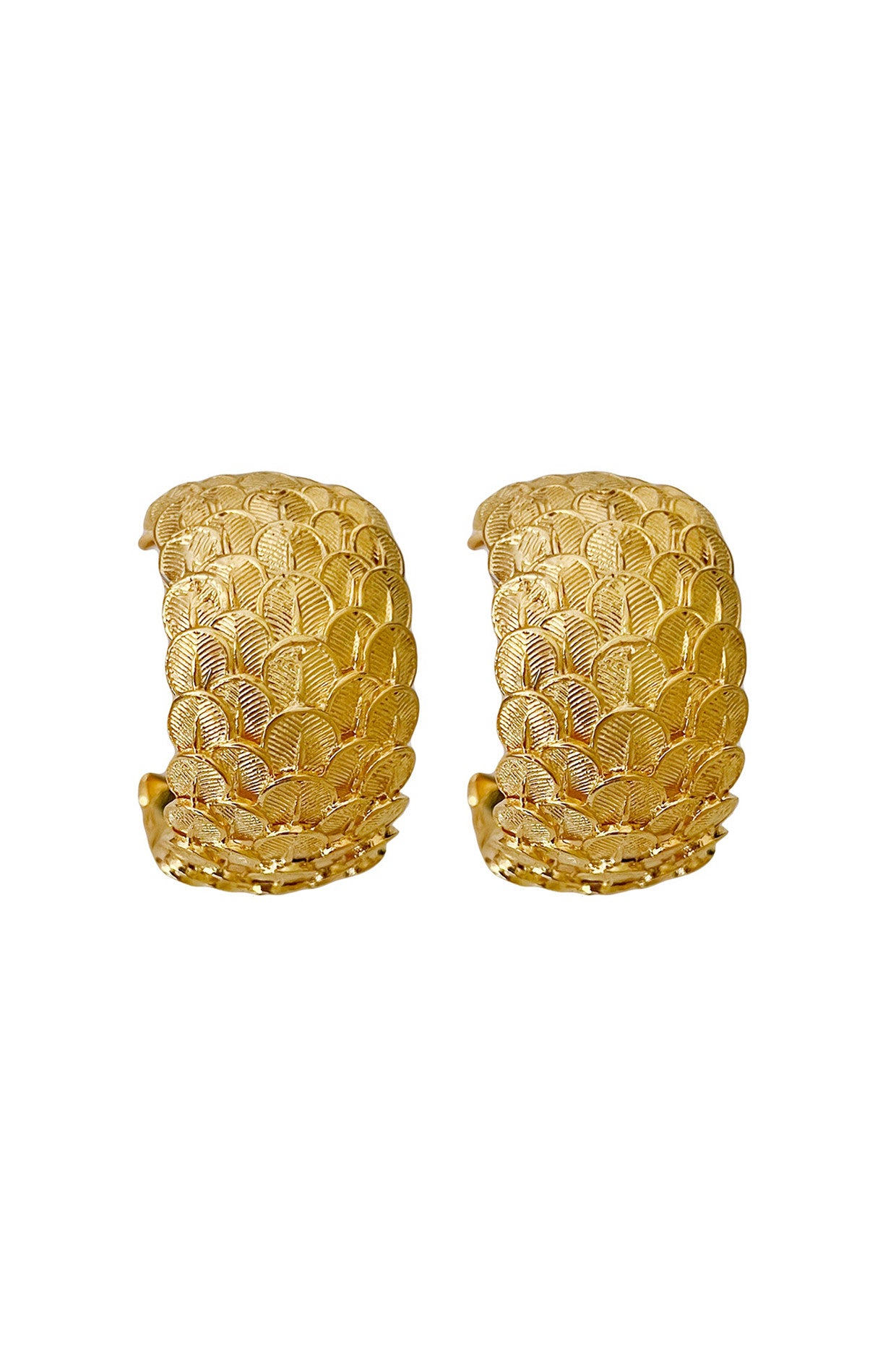 Gold Plated Multi Petal Hoops