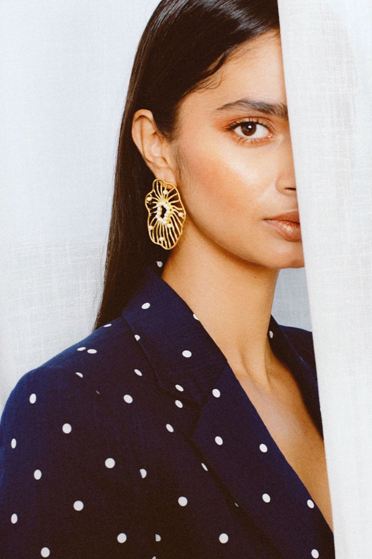 Gold plated Reef Pearl Studs