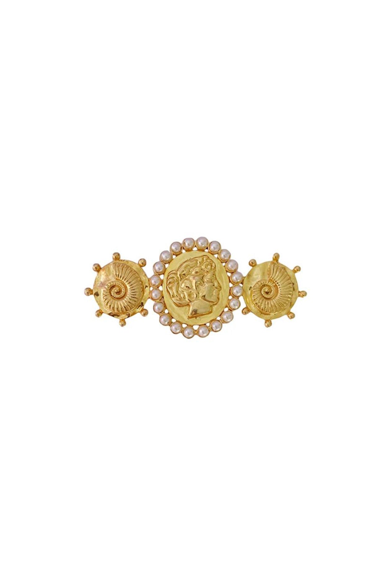 Gold Plated Seascape Trio Rings