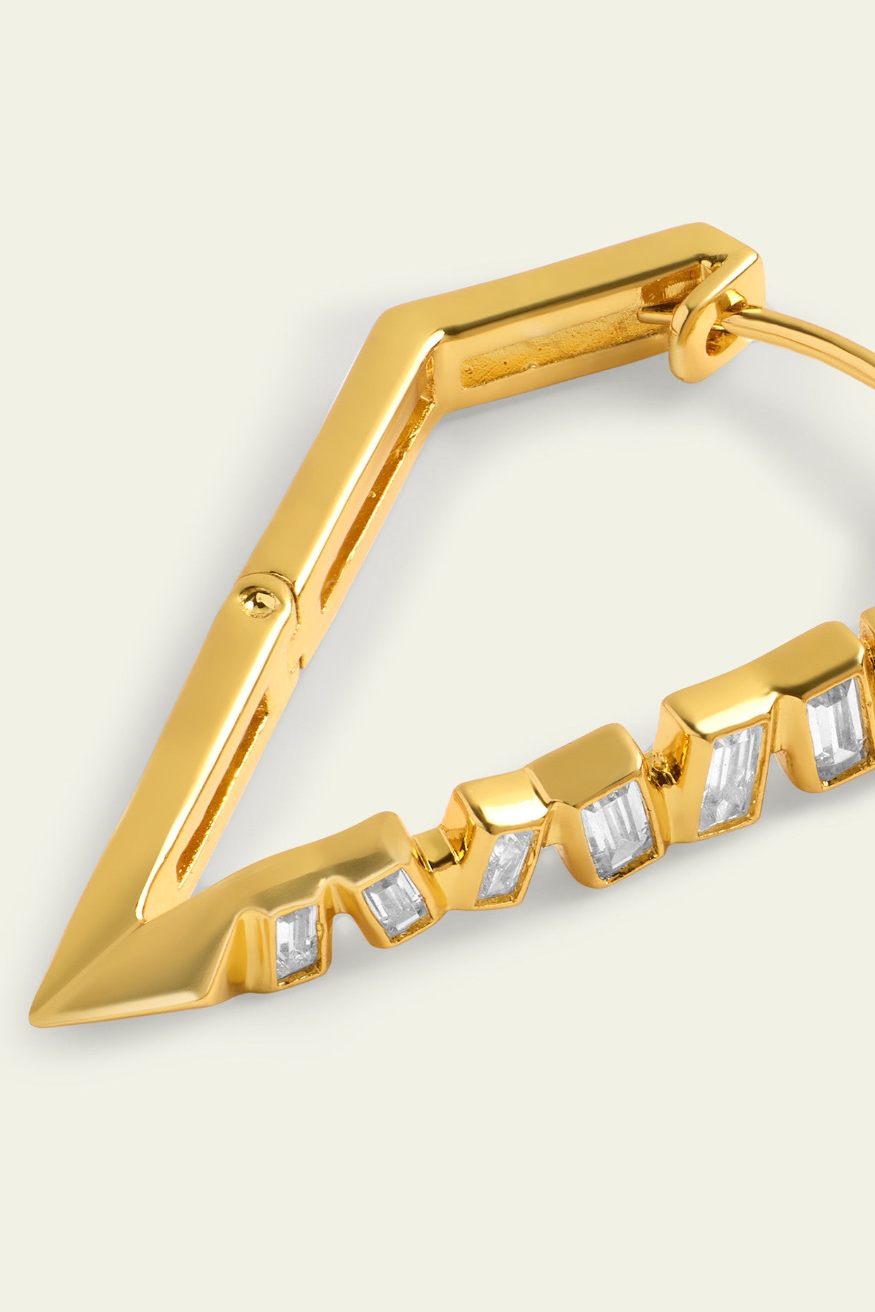 Gold Spiked Hoops