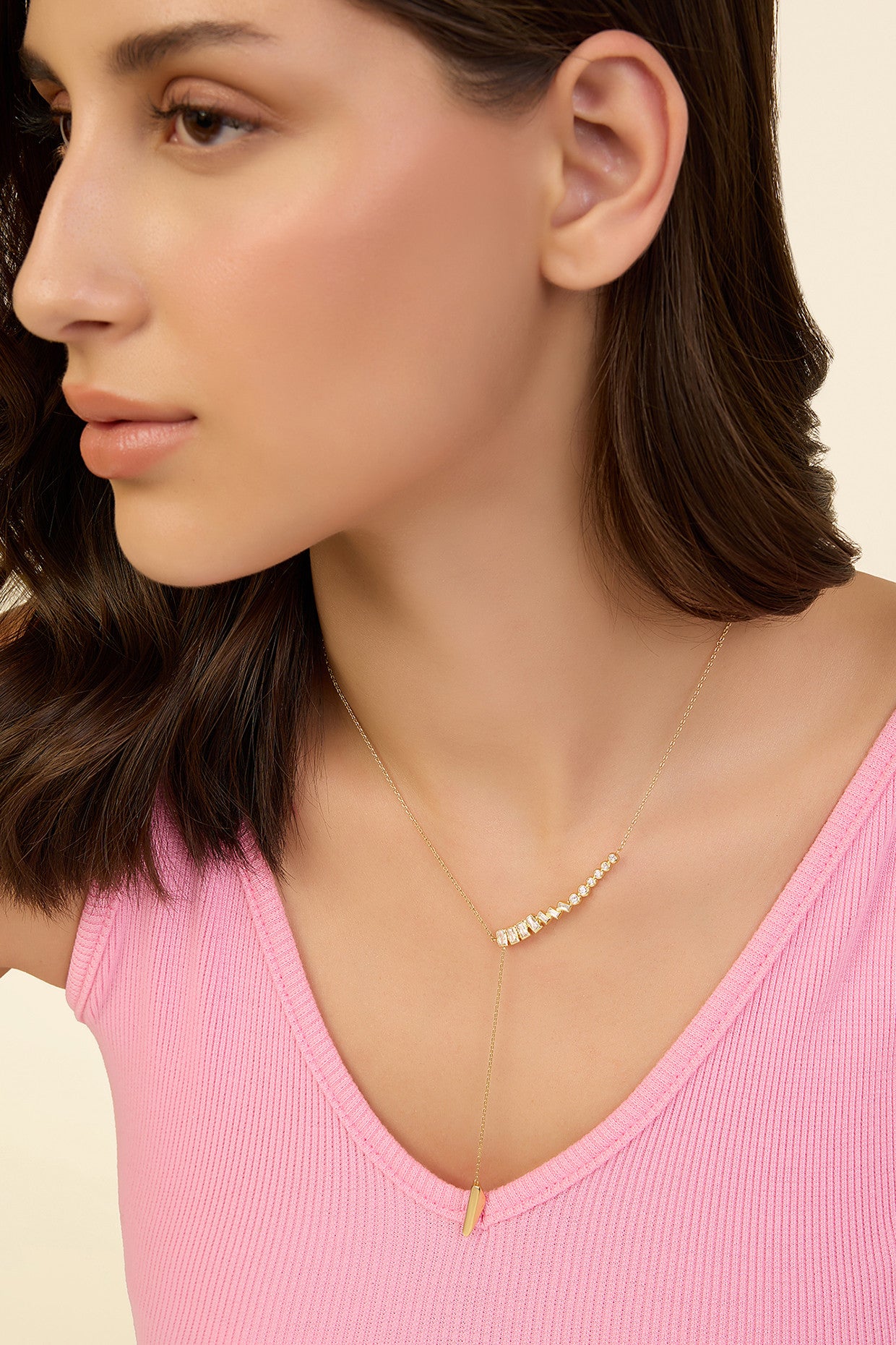 Gold Spiked Lariat