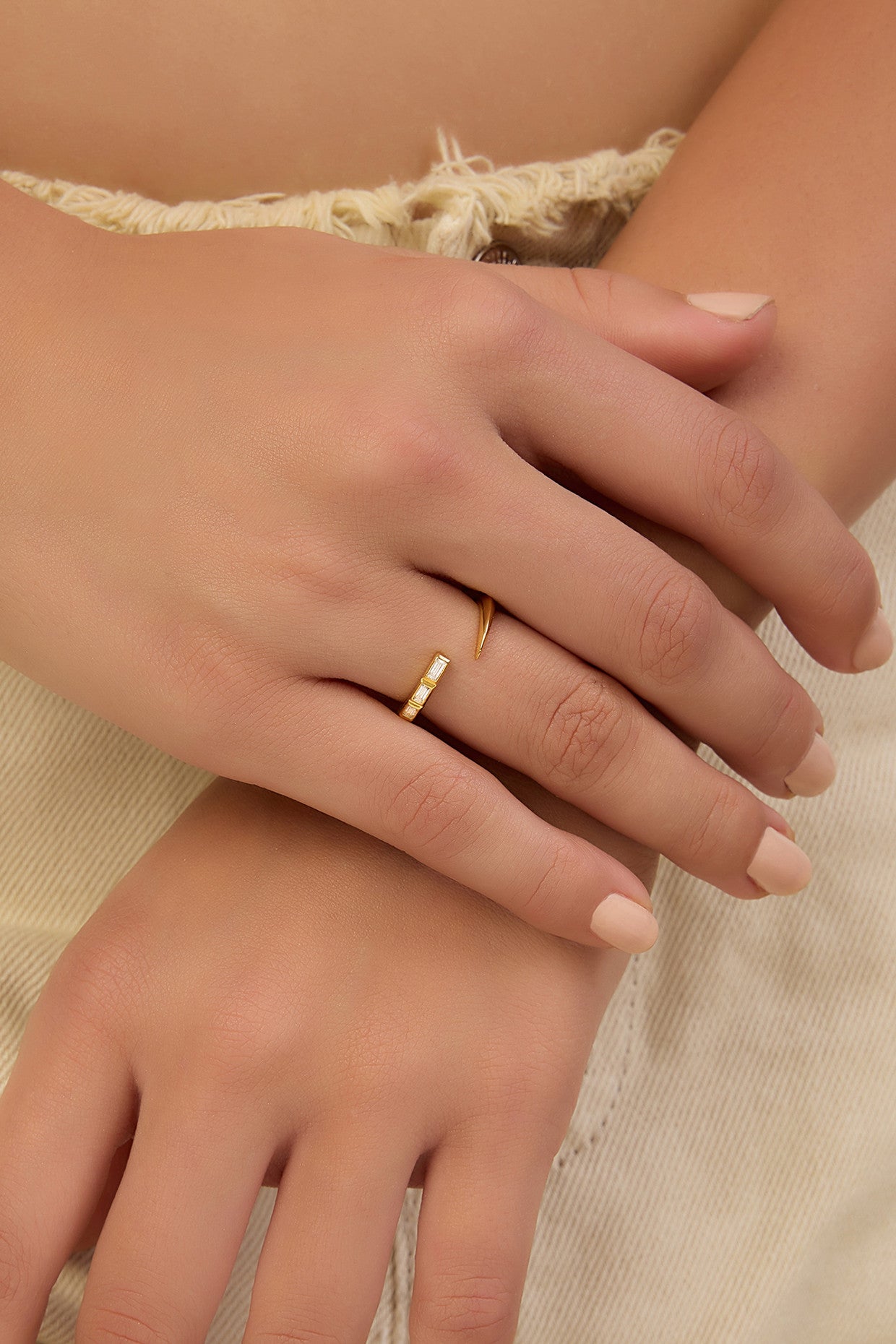 Gold Spikes Ring