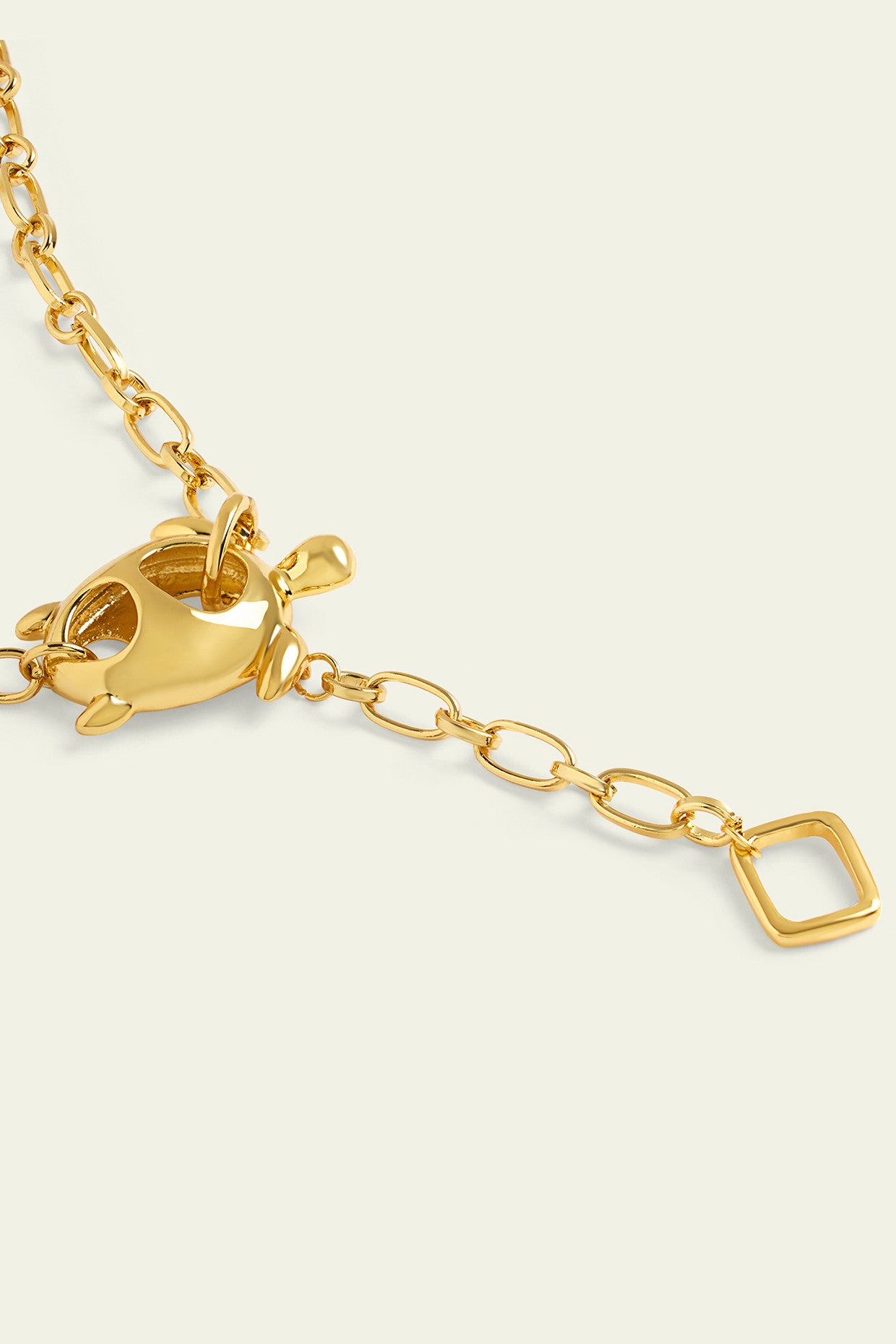 Gold Turtle Chain Lariat