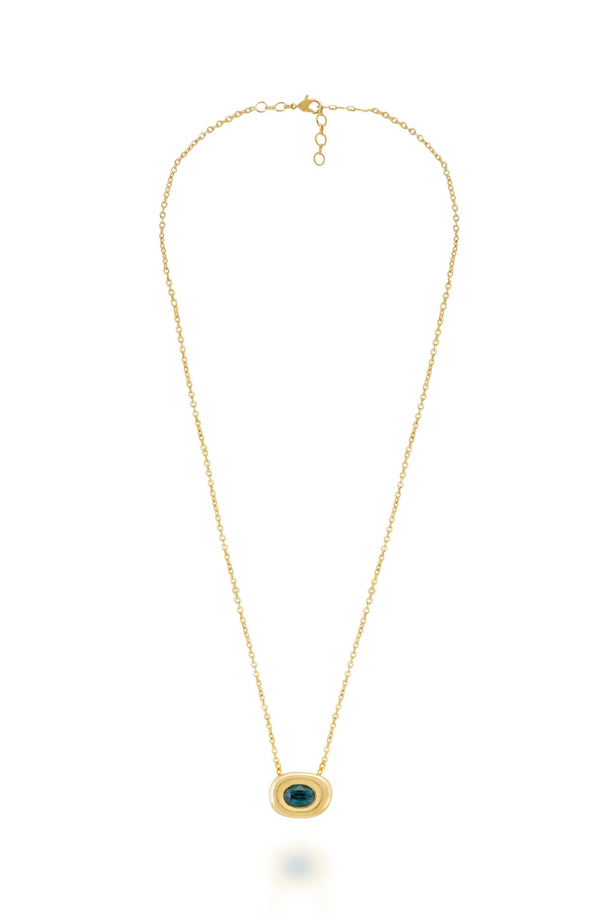 Green Axis Pendant Necklace