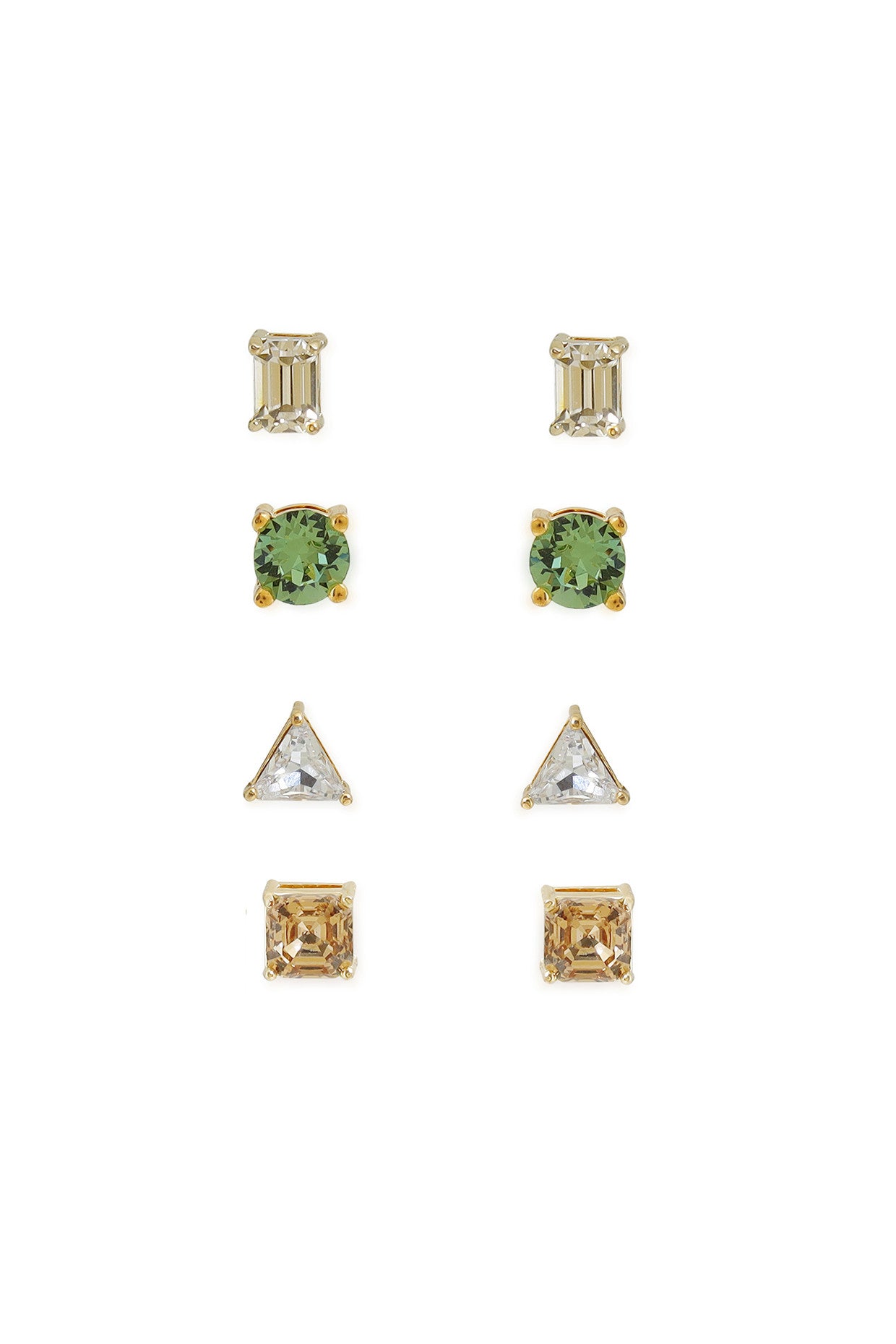 Green Form Earrings
