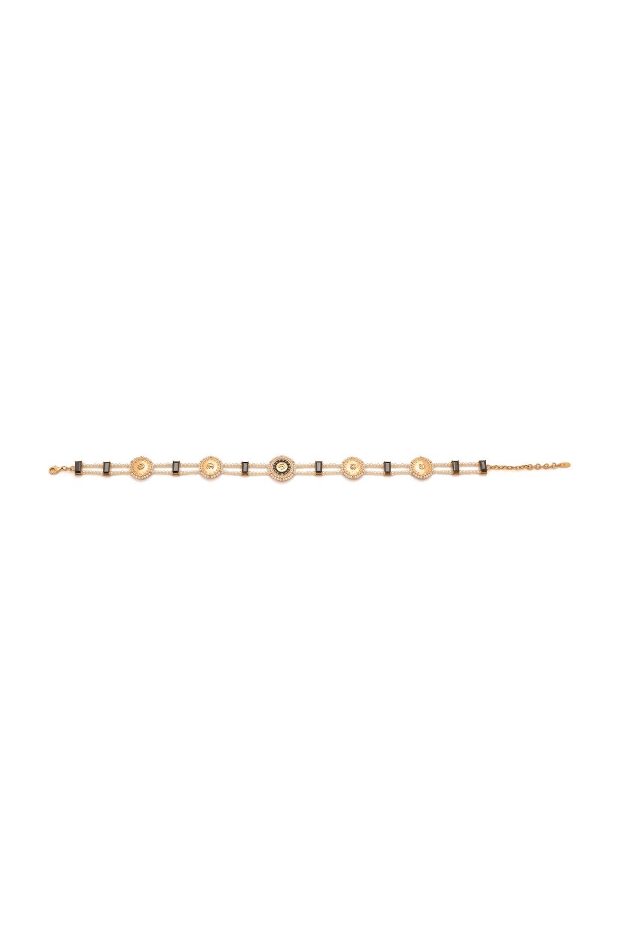 22kt Gold Plated Numisma Studded Choker Necklace