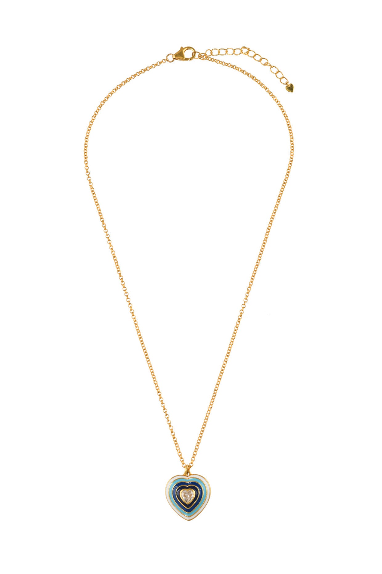 Irina Blue Pop Heart Pendant
