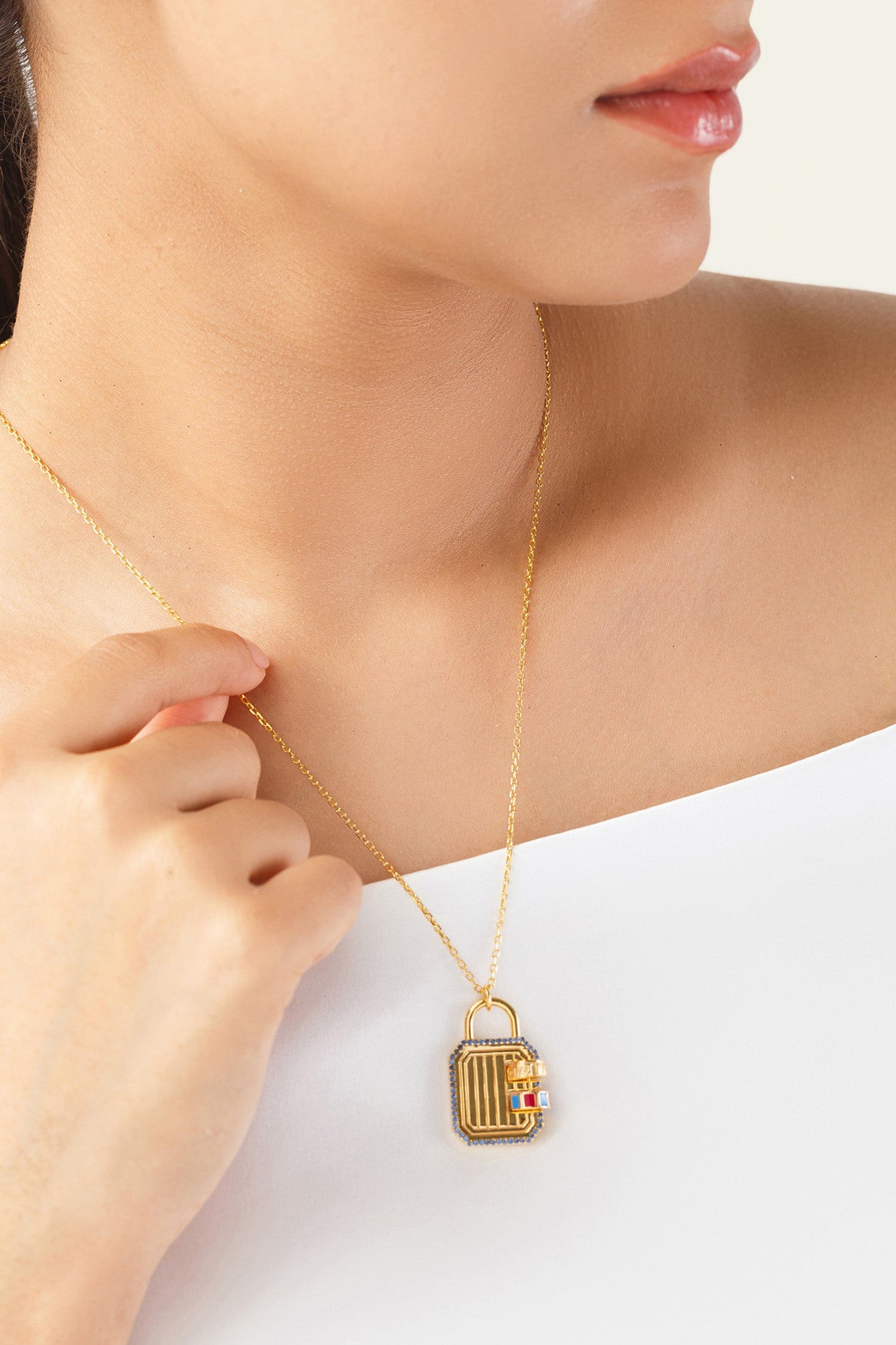 Lock It Mantra Necklace
