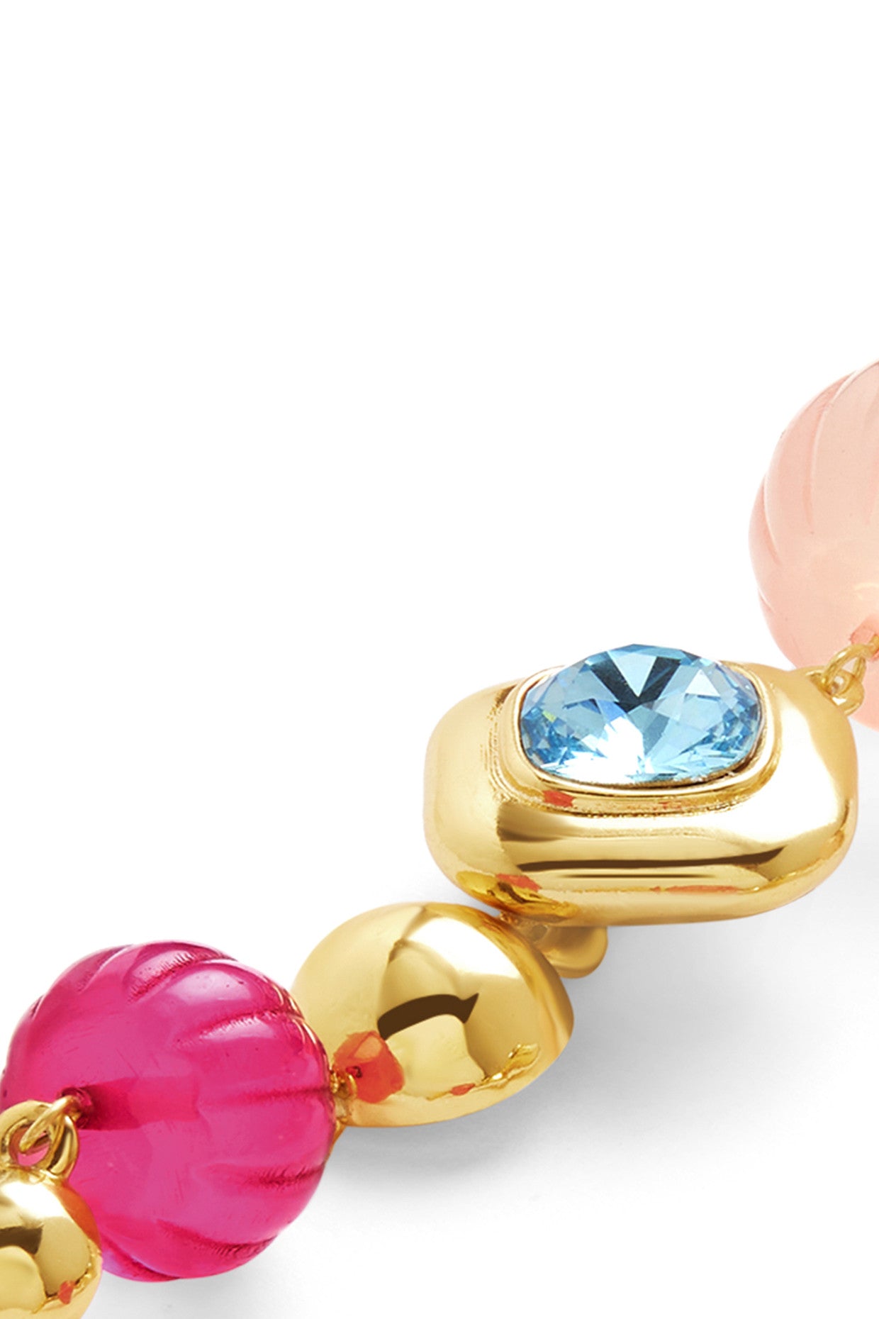 Long Pink & Aqua Danglers