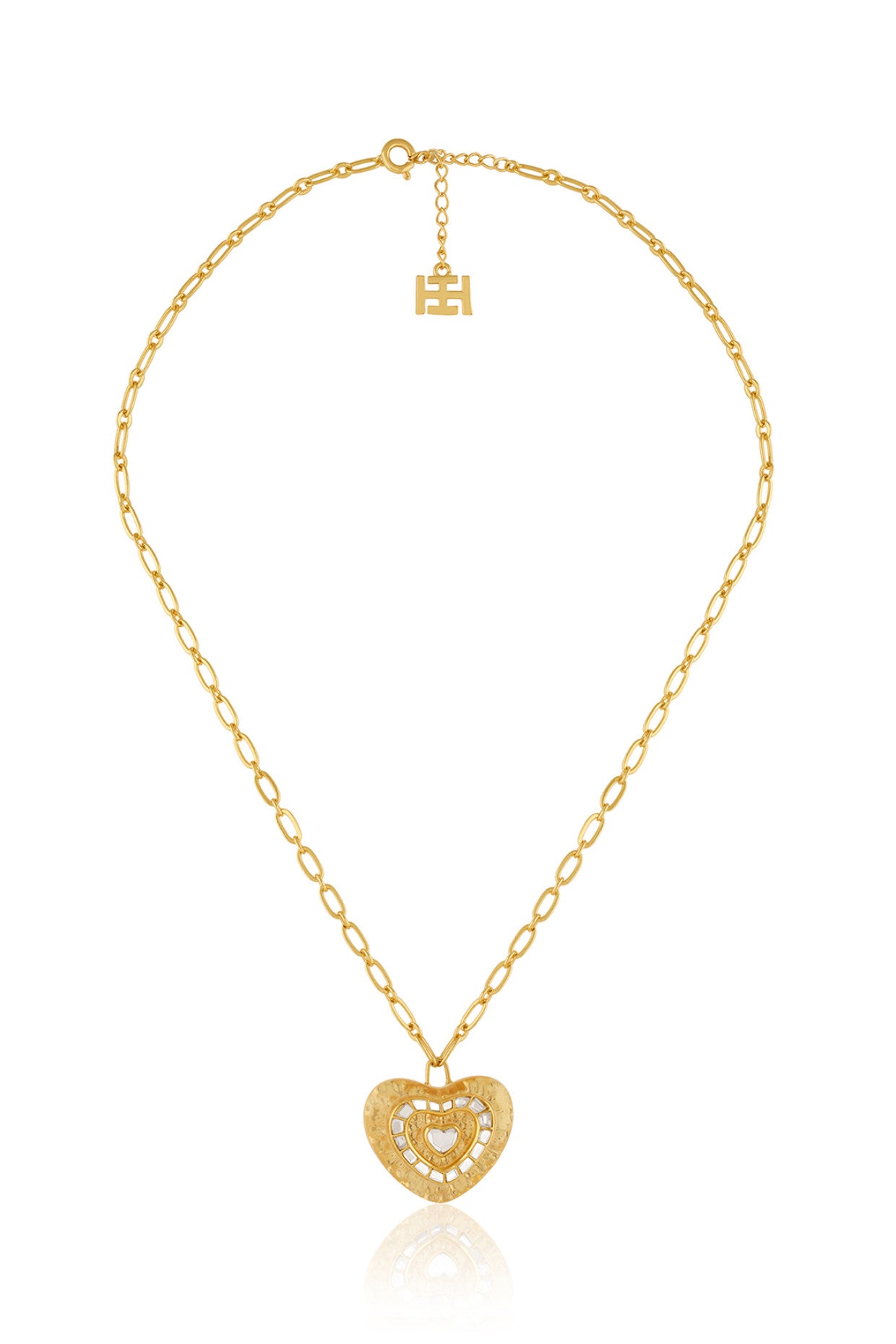 Love Mirror Pendant Necklace