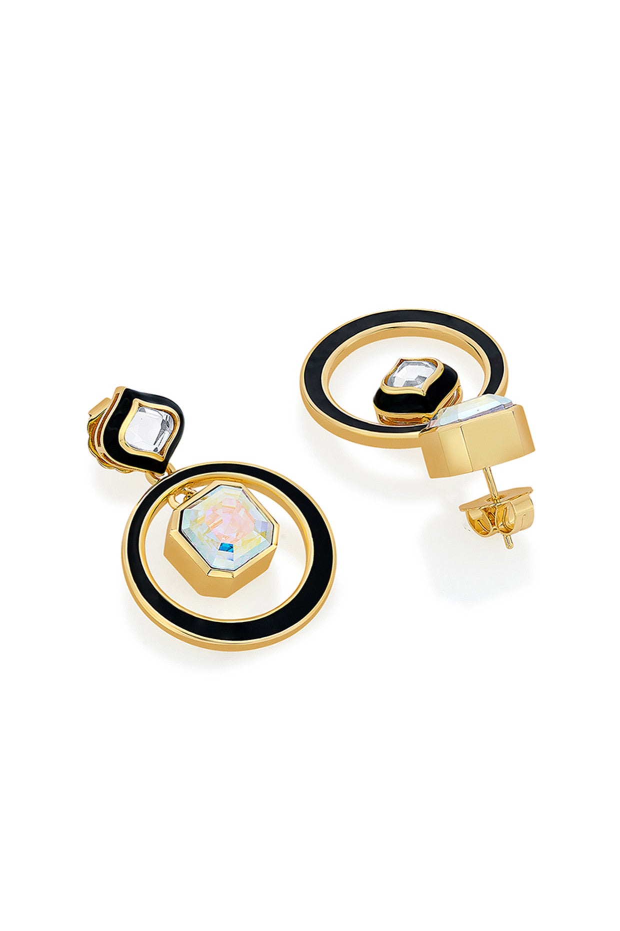 Meher Enamel Mirror Earrings