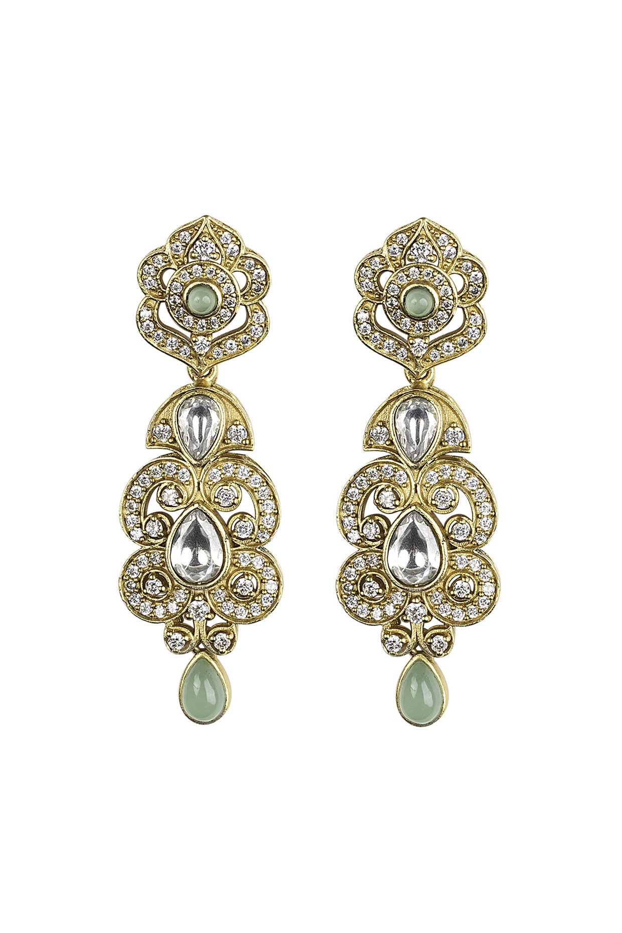 Mehr Azure Drops in 22Kt Gold Plating