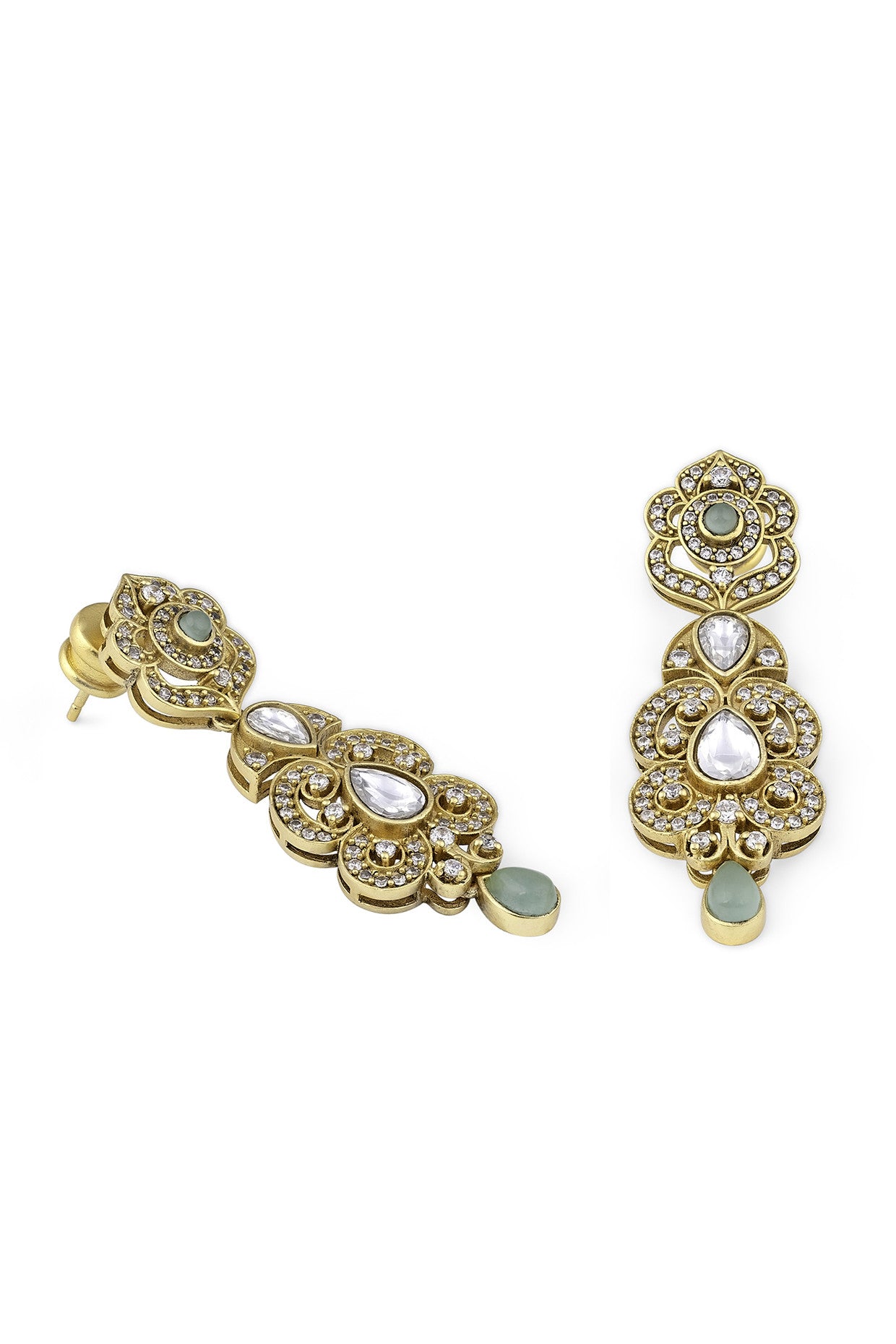 Mehr Azure Drops in 22Kt Gold Plating