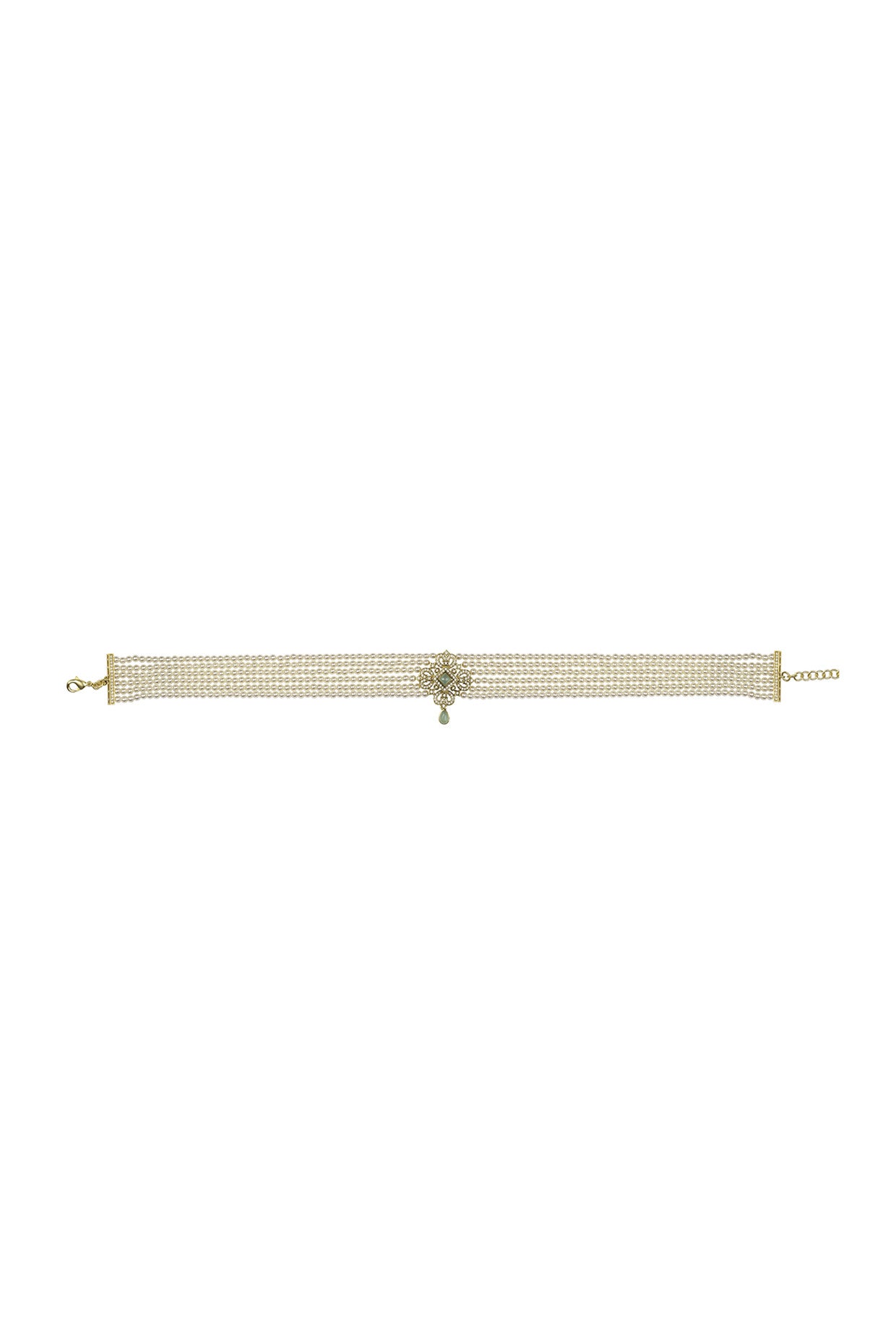 Mehr Pearl Choker in 22Kt Gold Plating