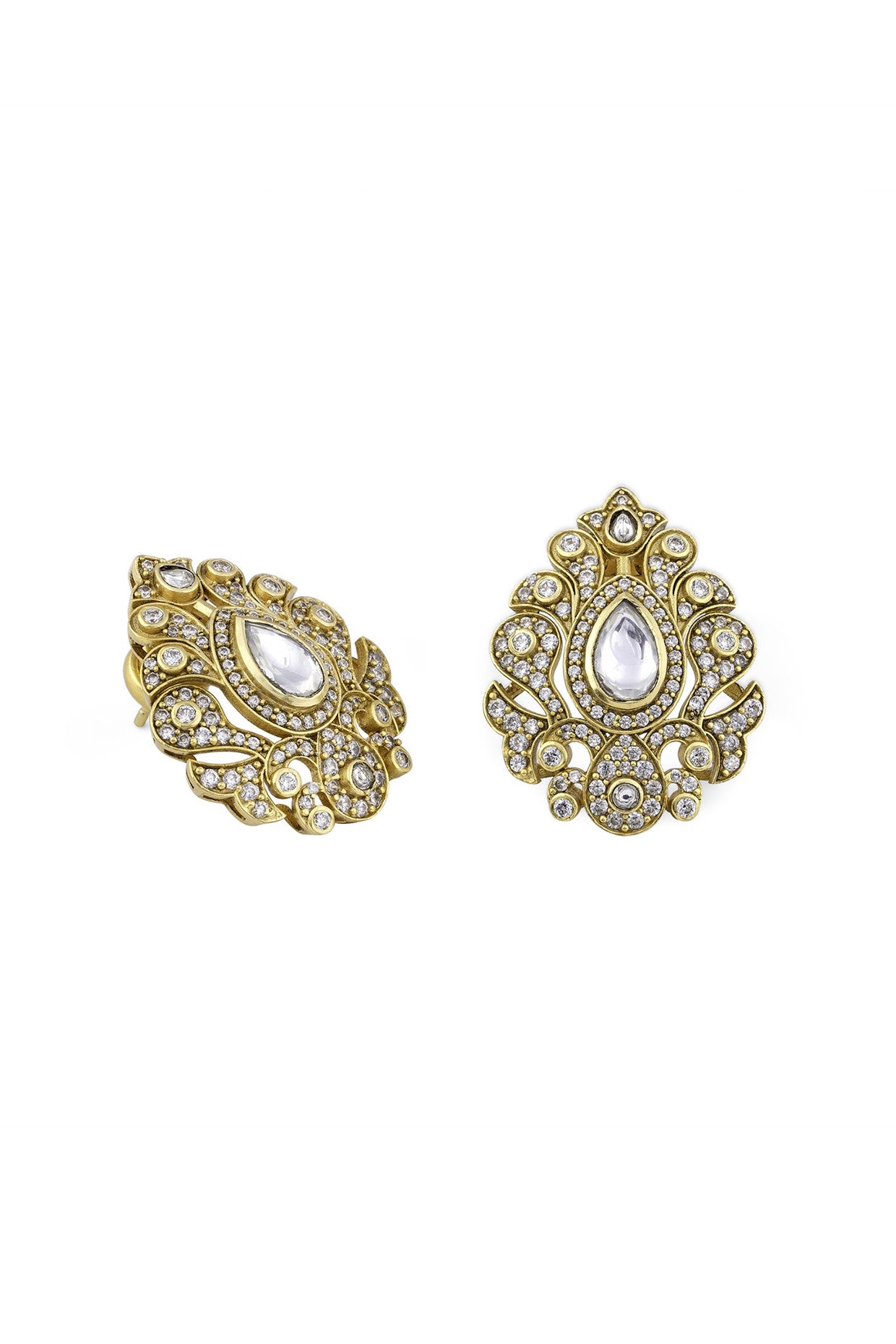 Mehr Statement Studs in 22Kt Gold Plating