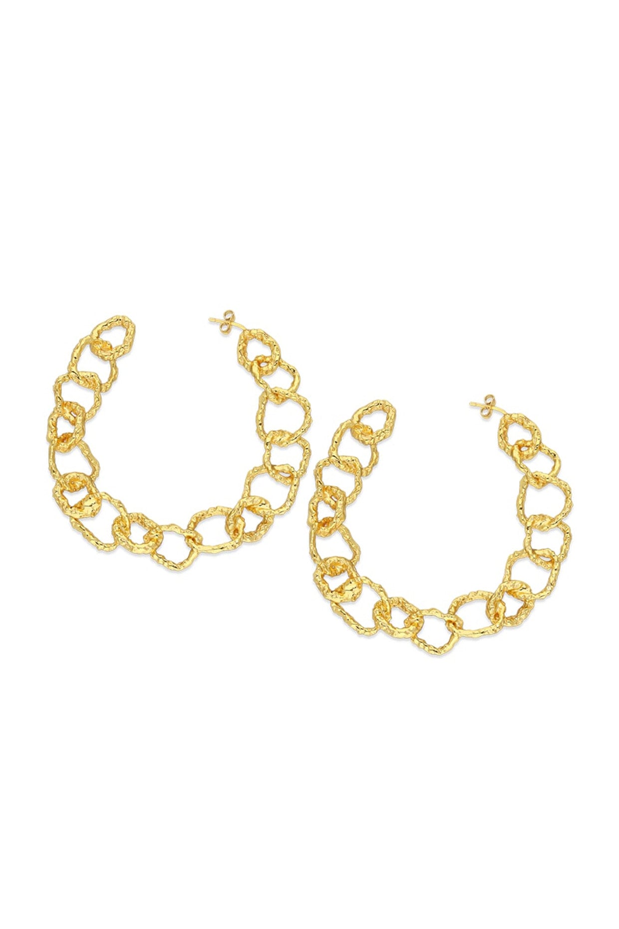 Micron Gold Plated Hoop Earrings