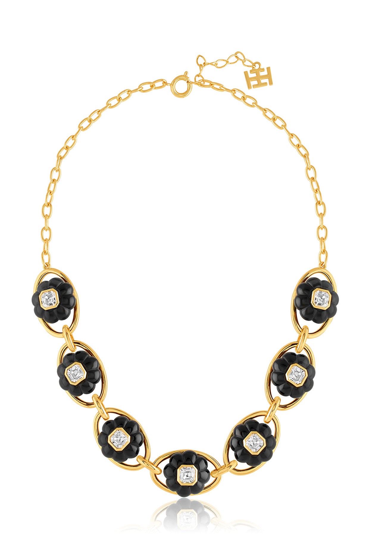 Midnight Garden Collar Necklace 18Kt Gold Plated