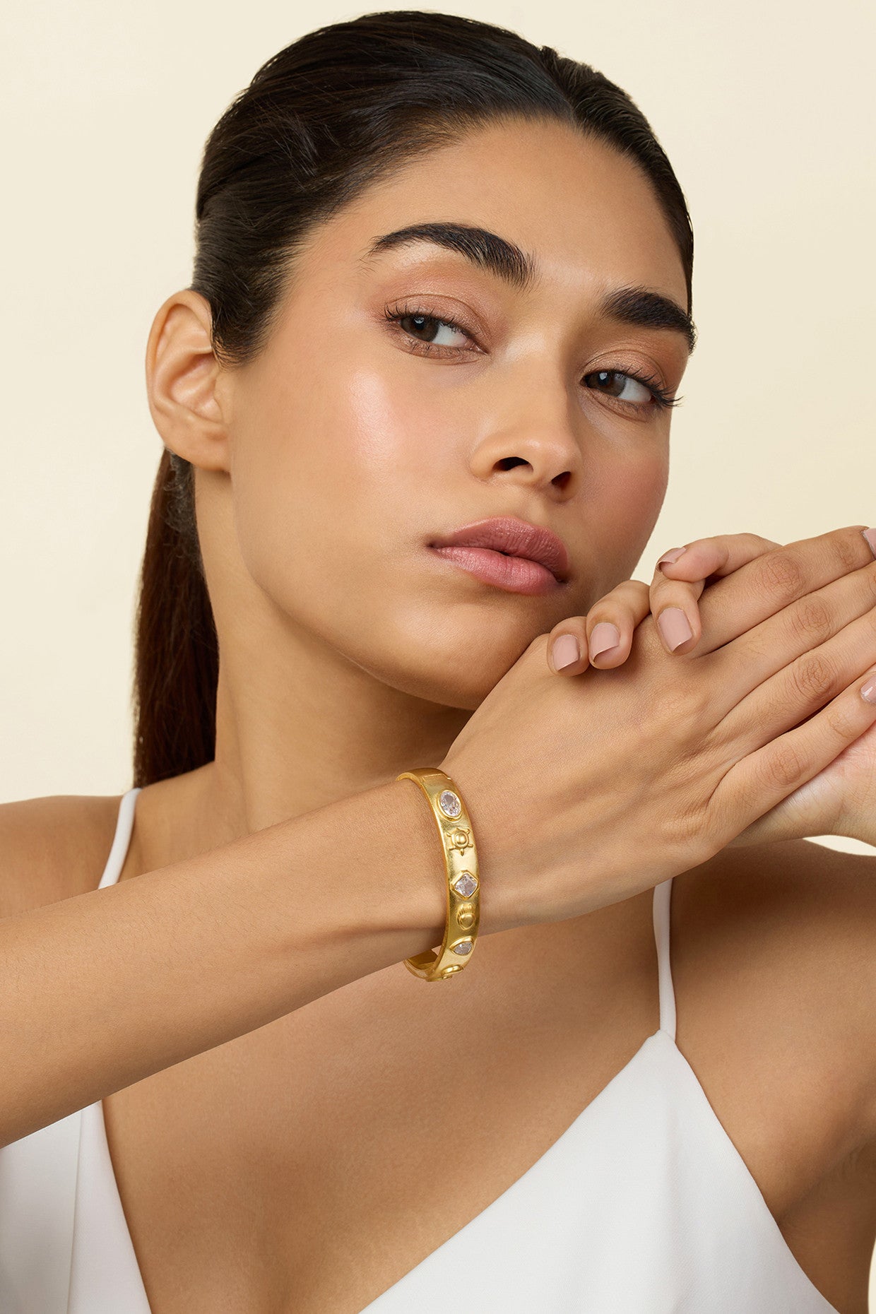 Mirror Oval Hinge Bangle