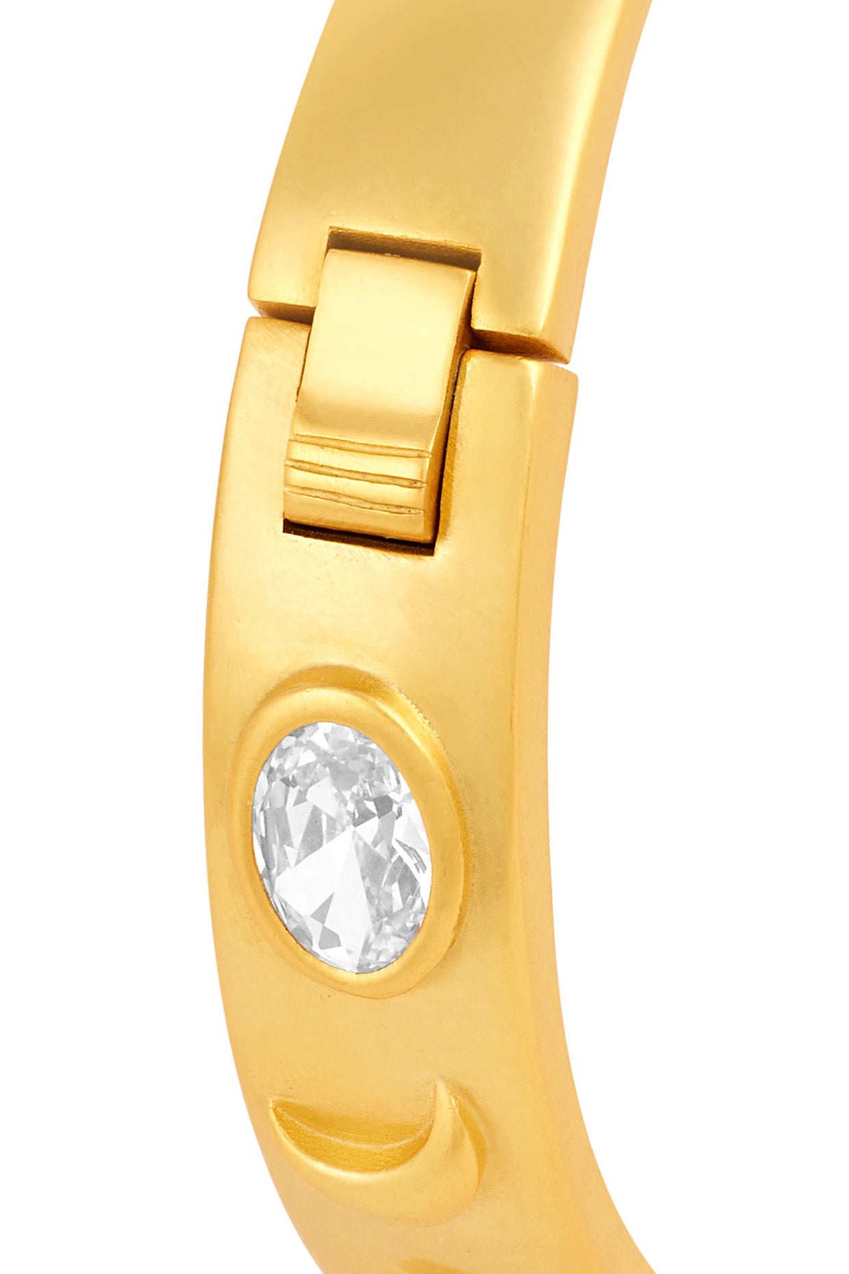 Mirror Oval Hinge Bangle