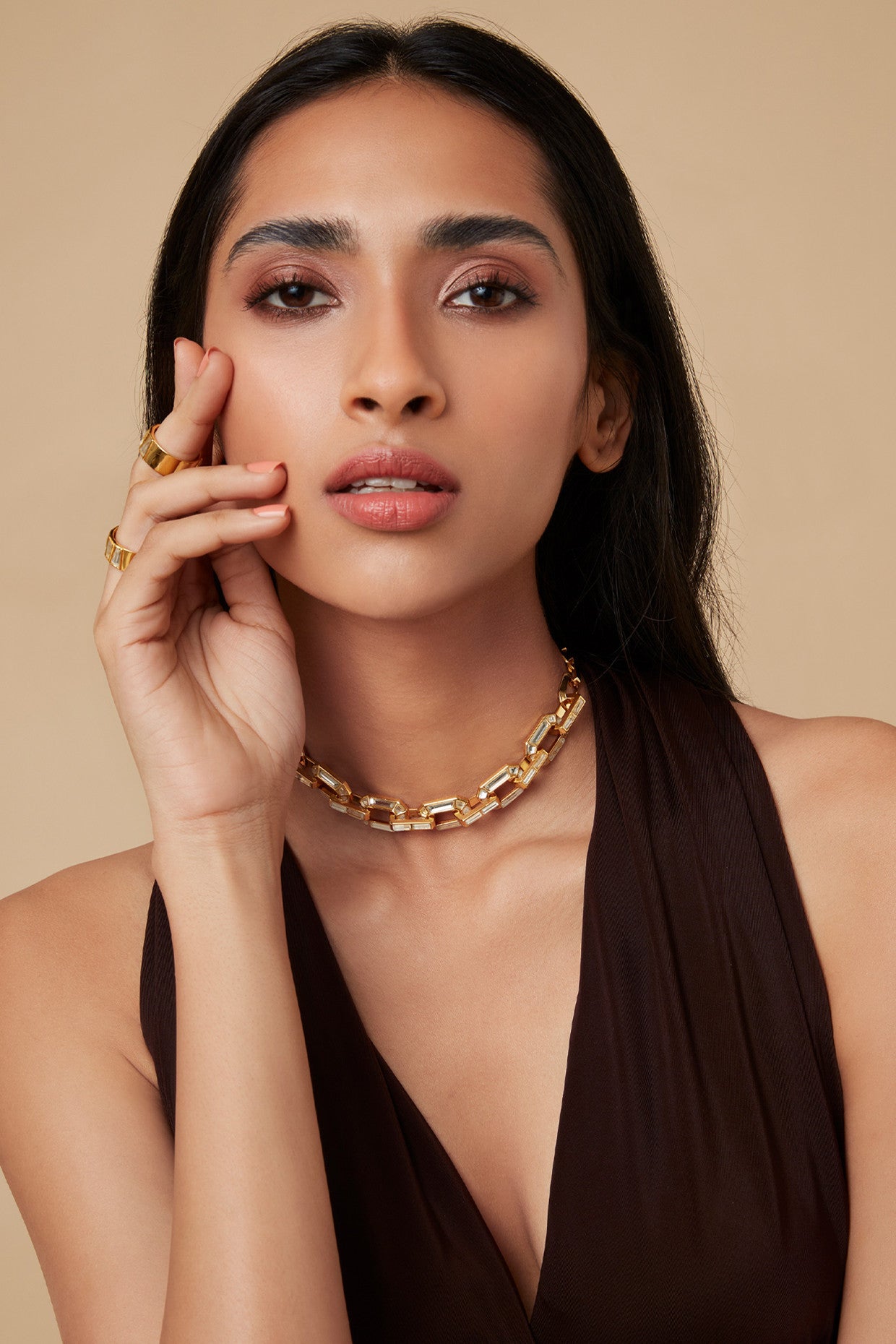 Chain Reaction Interlinked Necklace