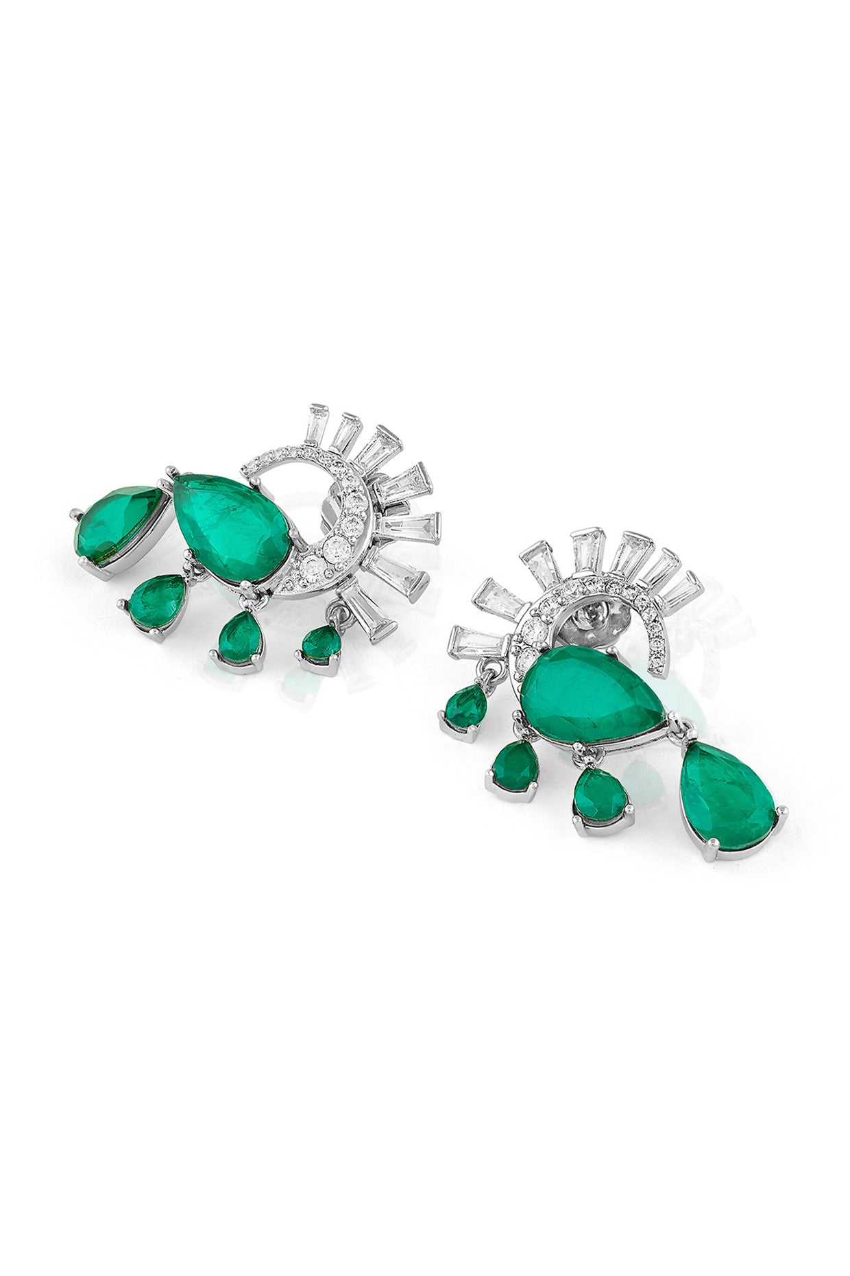 Mor Emerald Statement Studs