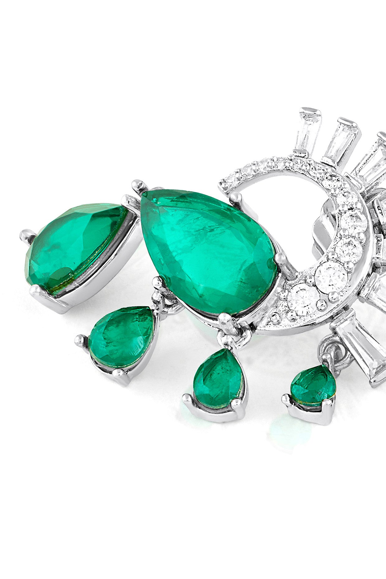 Mor Emerald Statement Studs