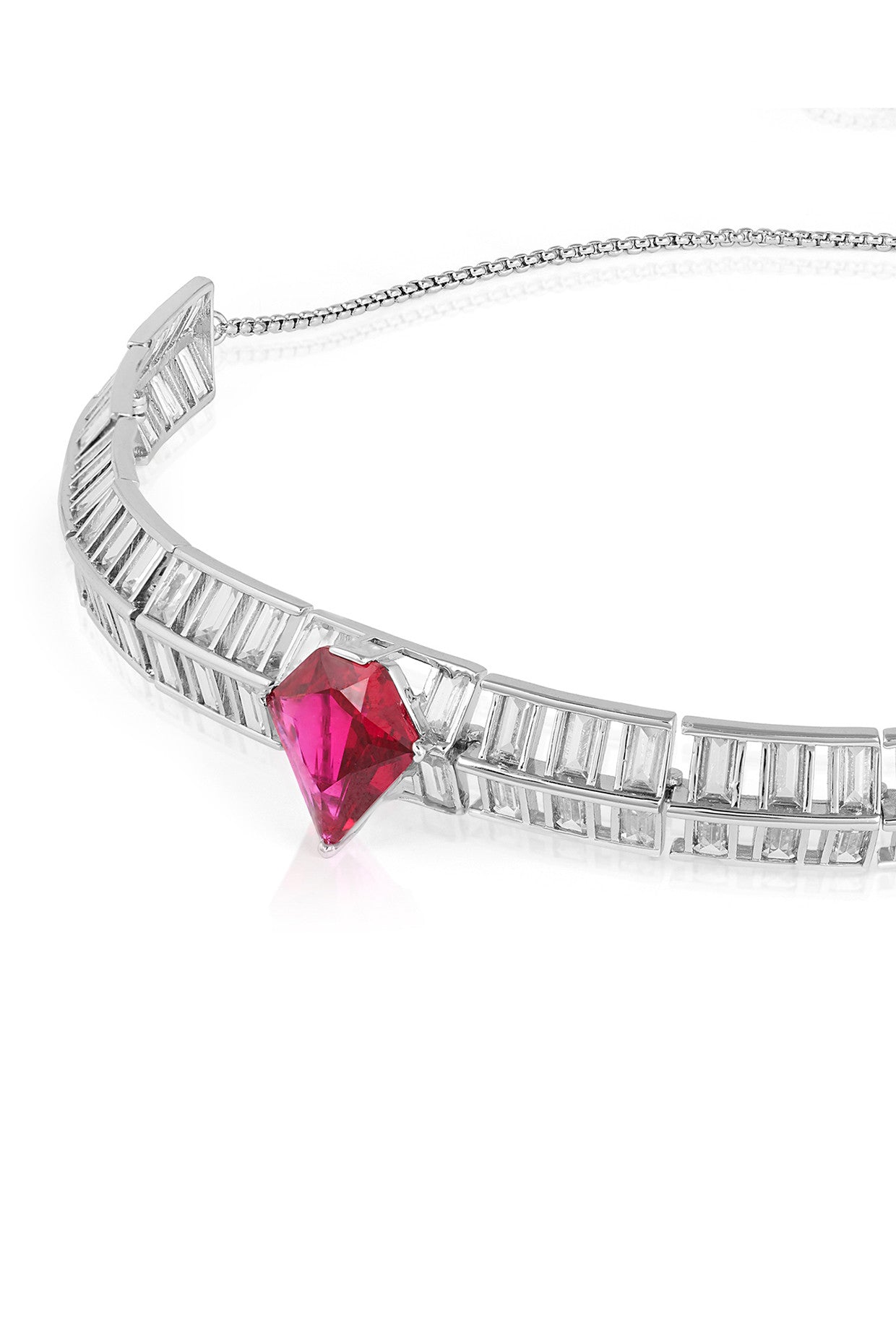 Ruby Corumdum Slim Choker