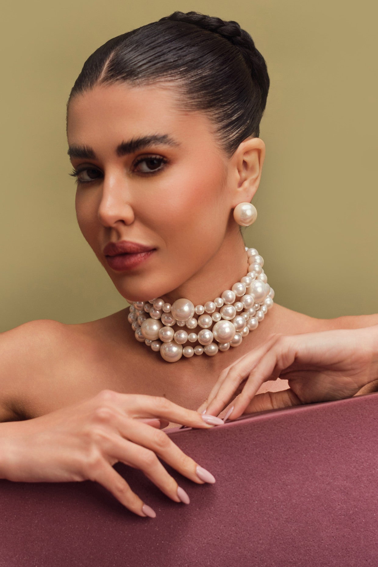 Mixed Pearl Choker
