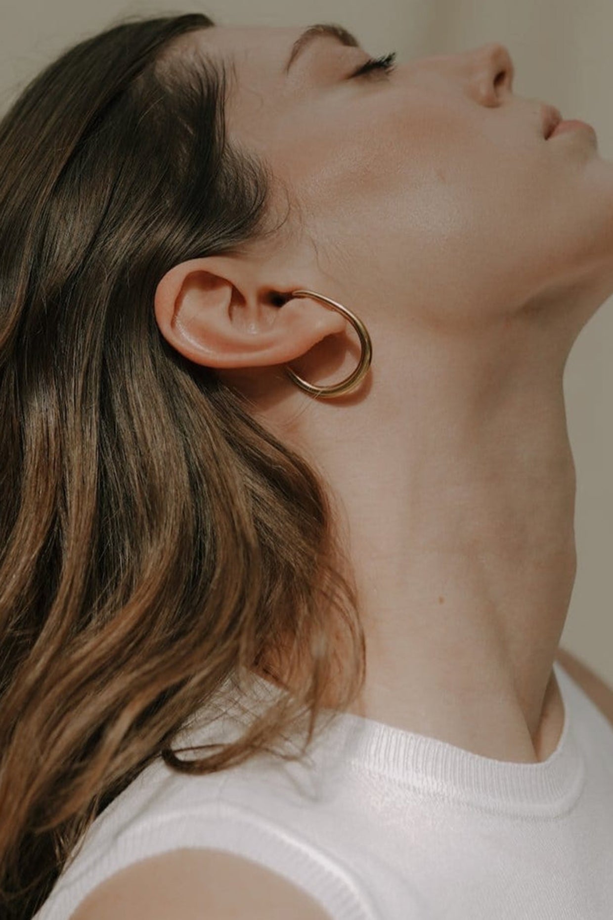 18kt Gold Plated Unique Hoops