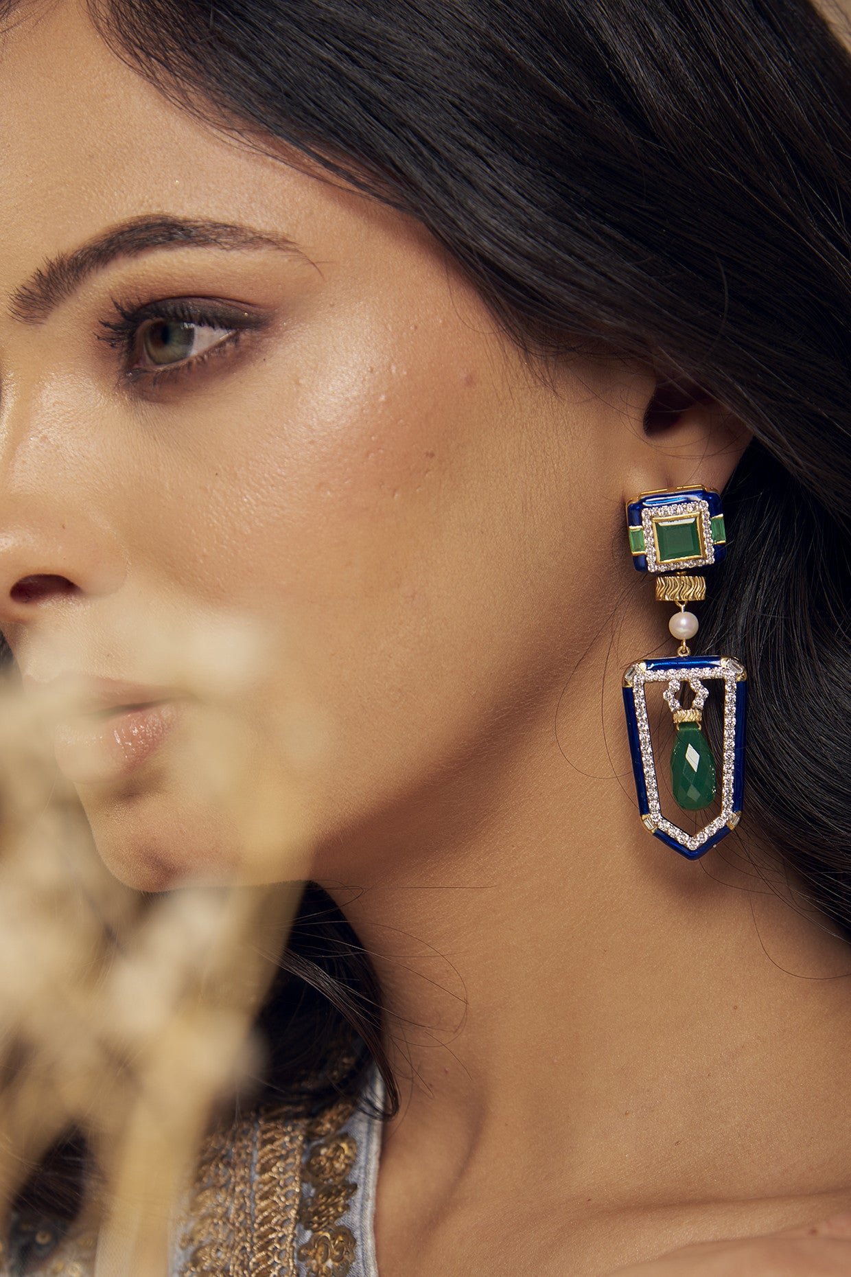 Nur Jahan Earrings in Sterling Silver