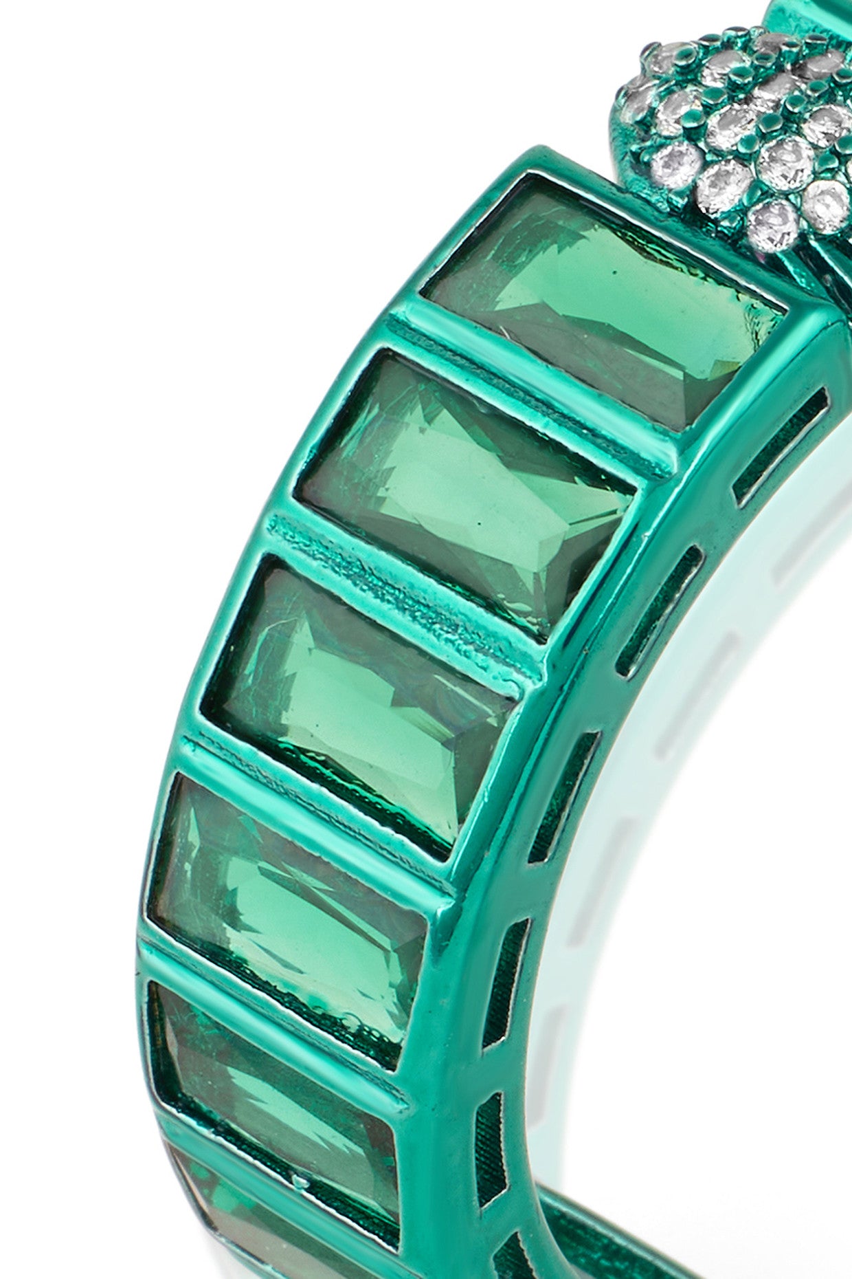 Petit Emerald Hoops
