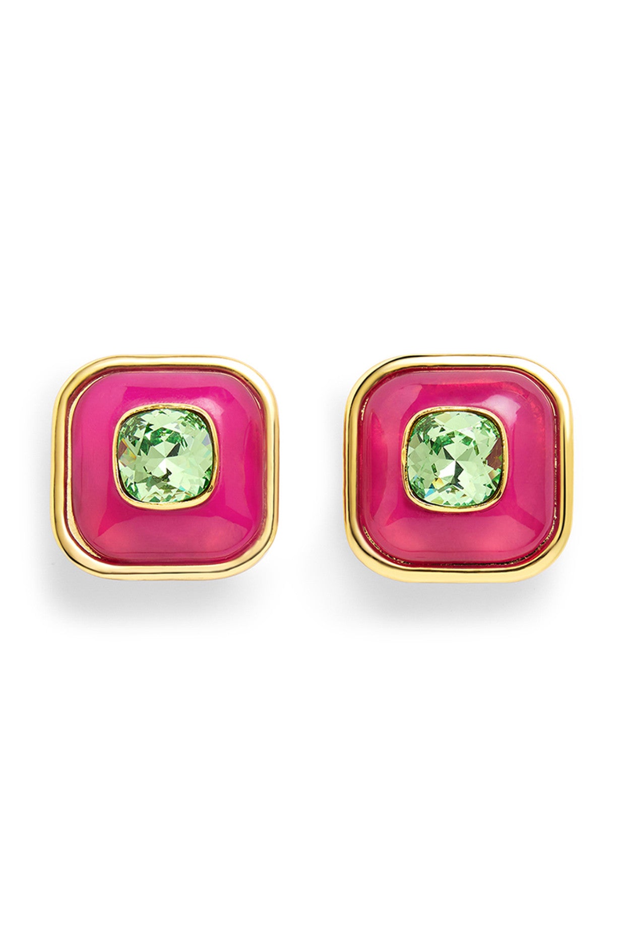 Pink & Green Classic Studs