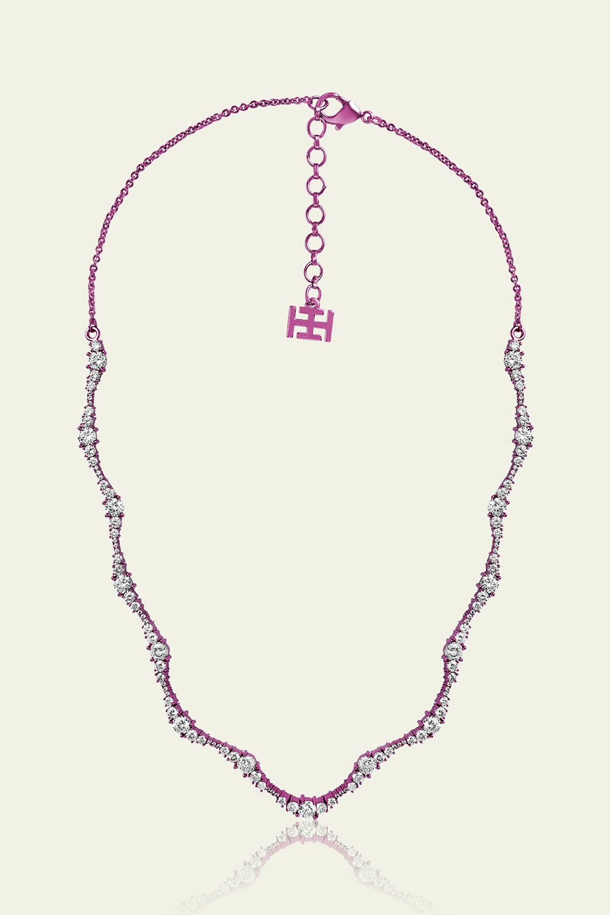 Pink Wave Necklace