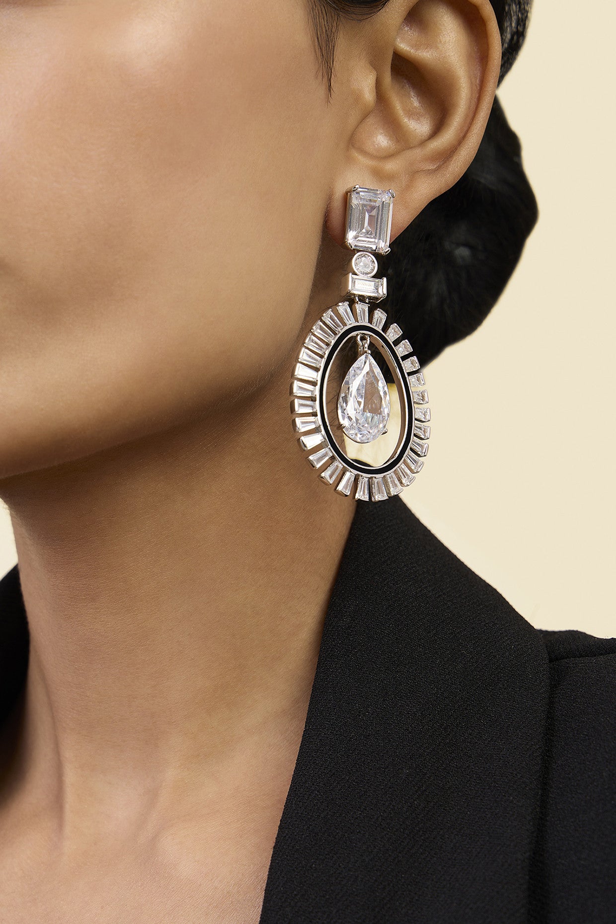 Plush Enamel Drop Earrings
