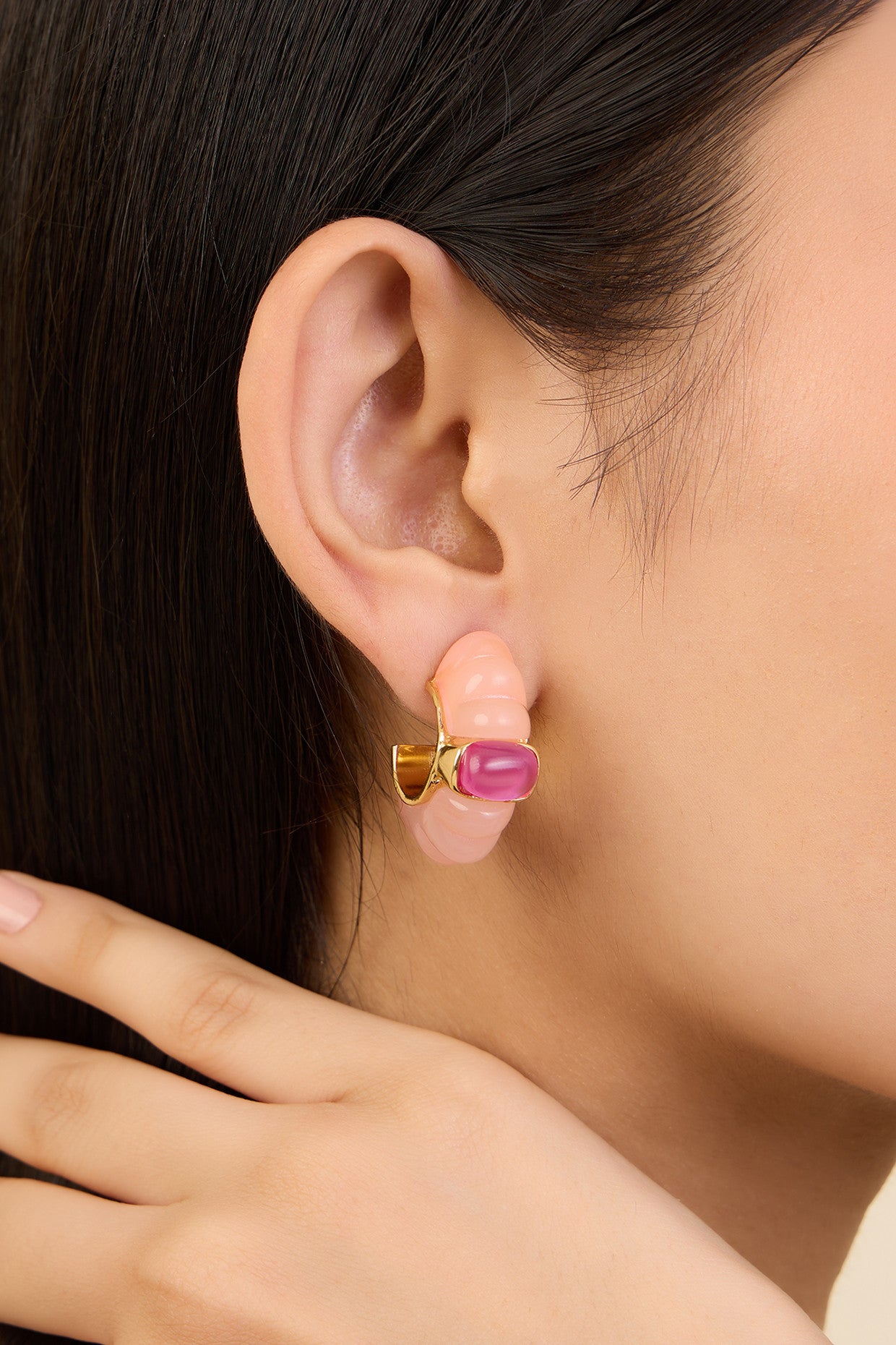Pretty In Pink Hoops