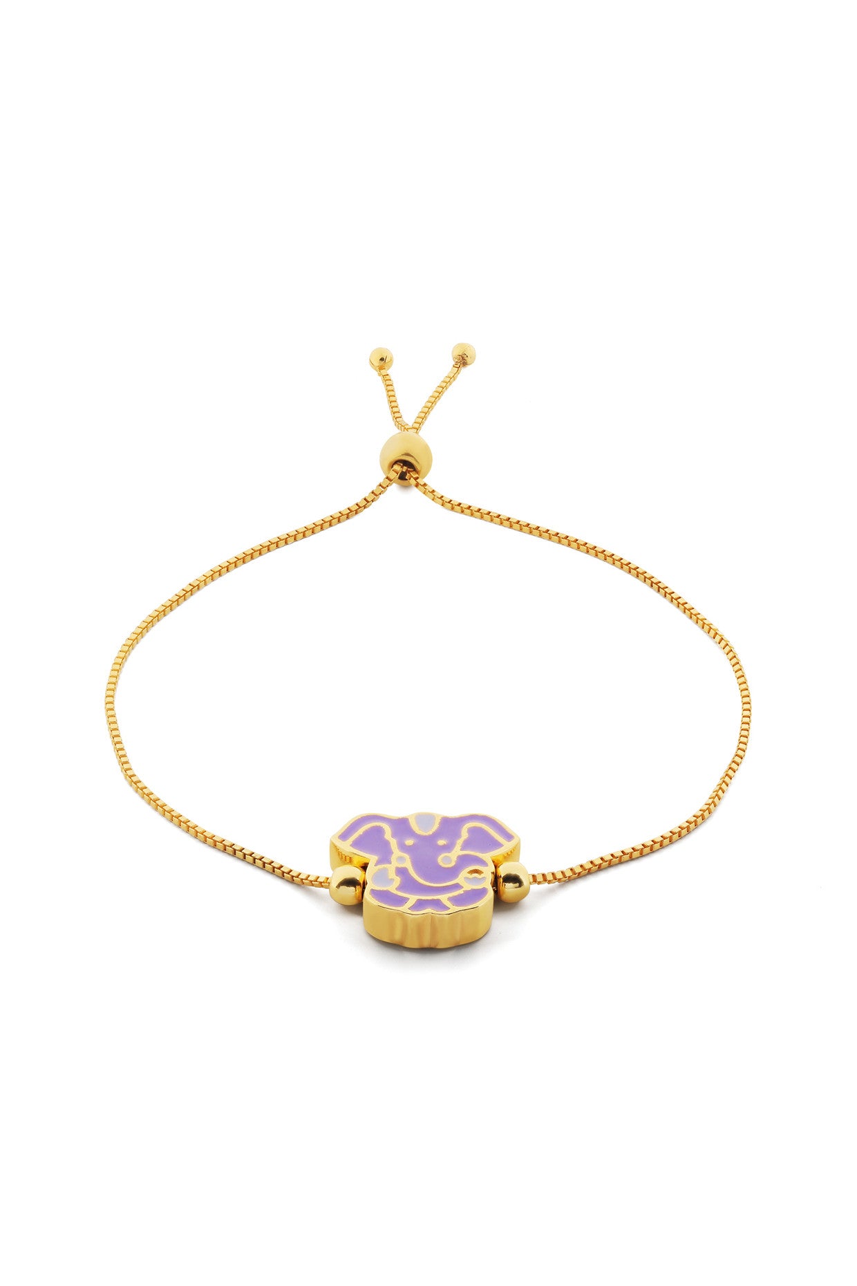 Purple Ganesha Bracelet