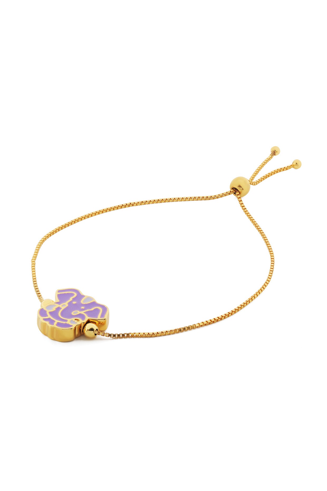 Purple Ganesha Bracelet