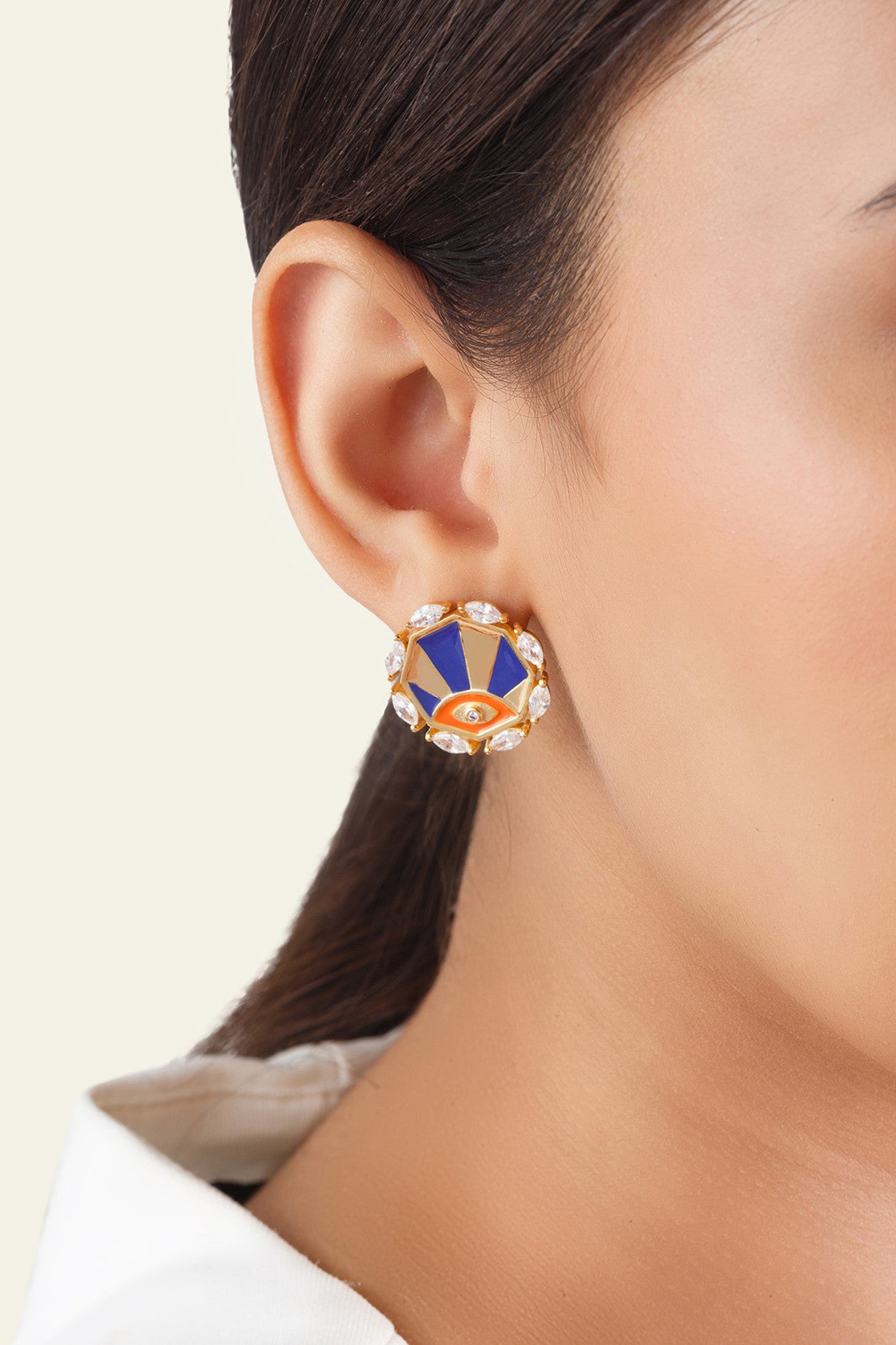 Retro Eye Earrings