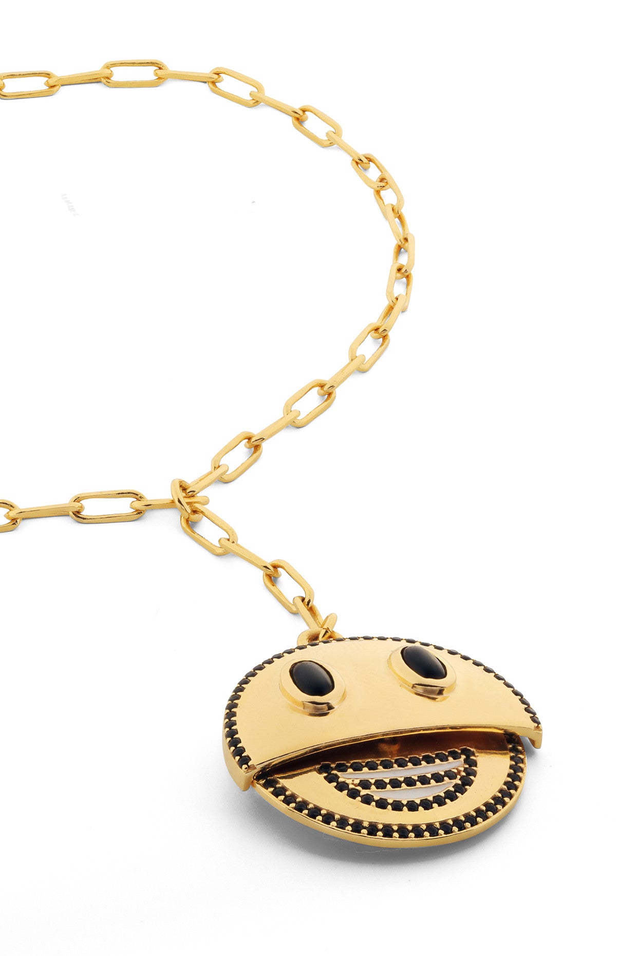 Reversible Smiley Necklace