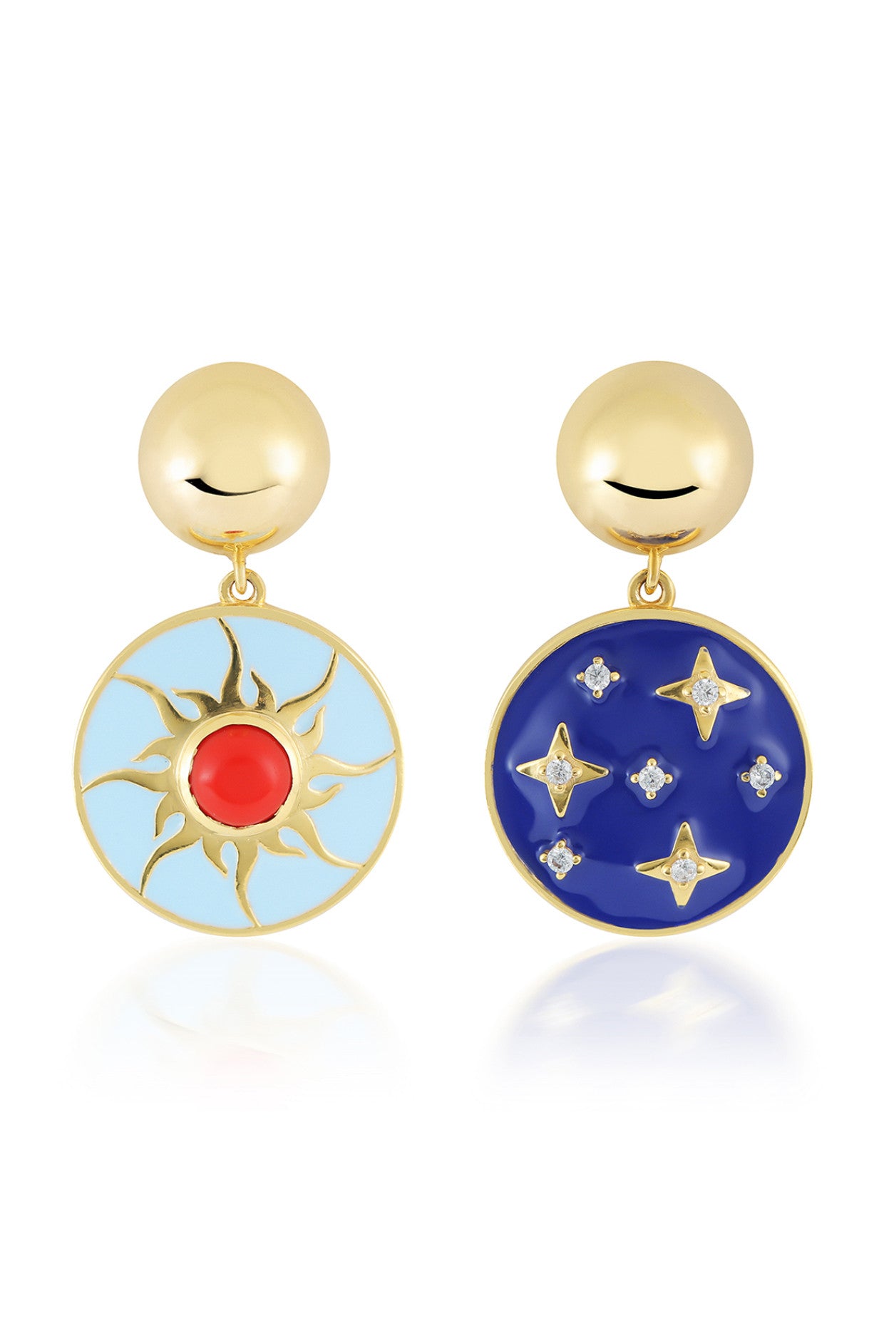 Reversible Sun & Stars Earrings