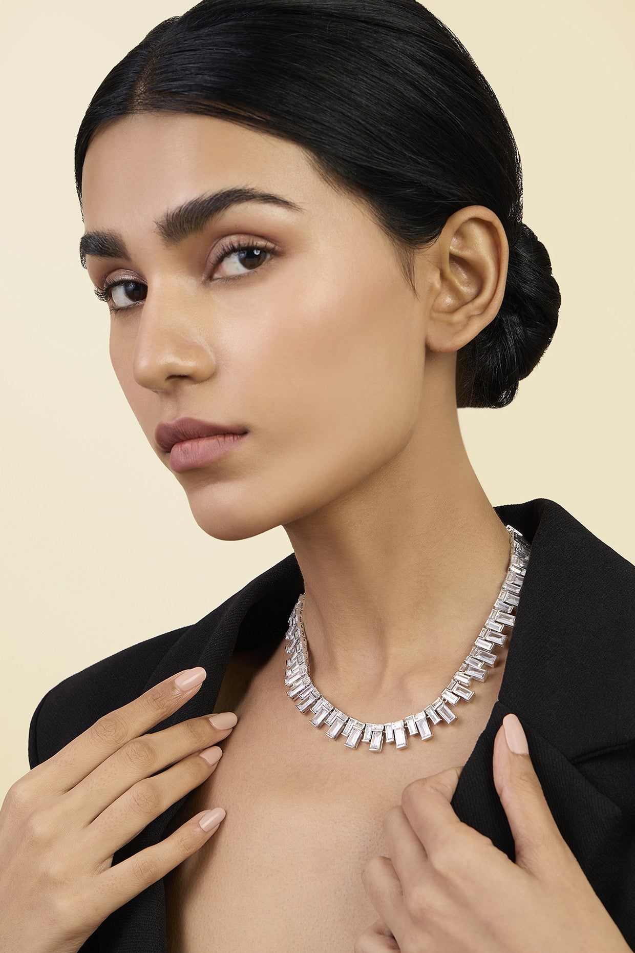 Riviere Baguette Necklace
