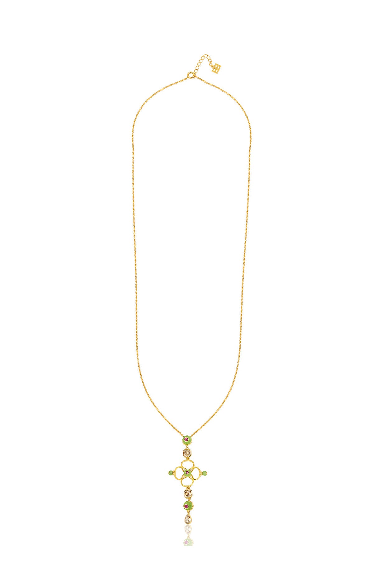 Rosé Garden Pendant Necklace 18Kt Gold Plated