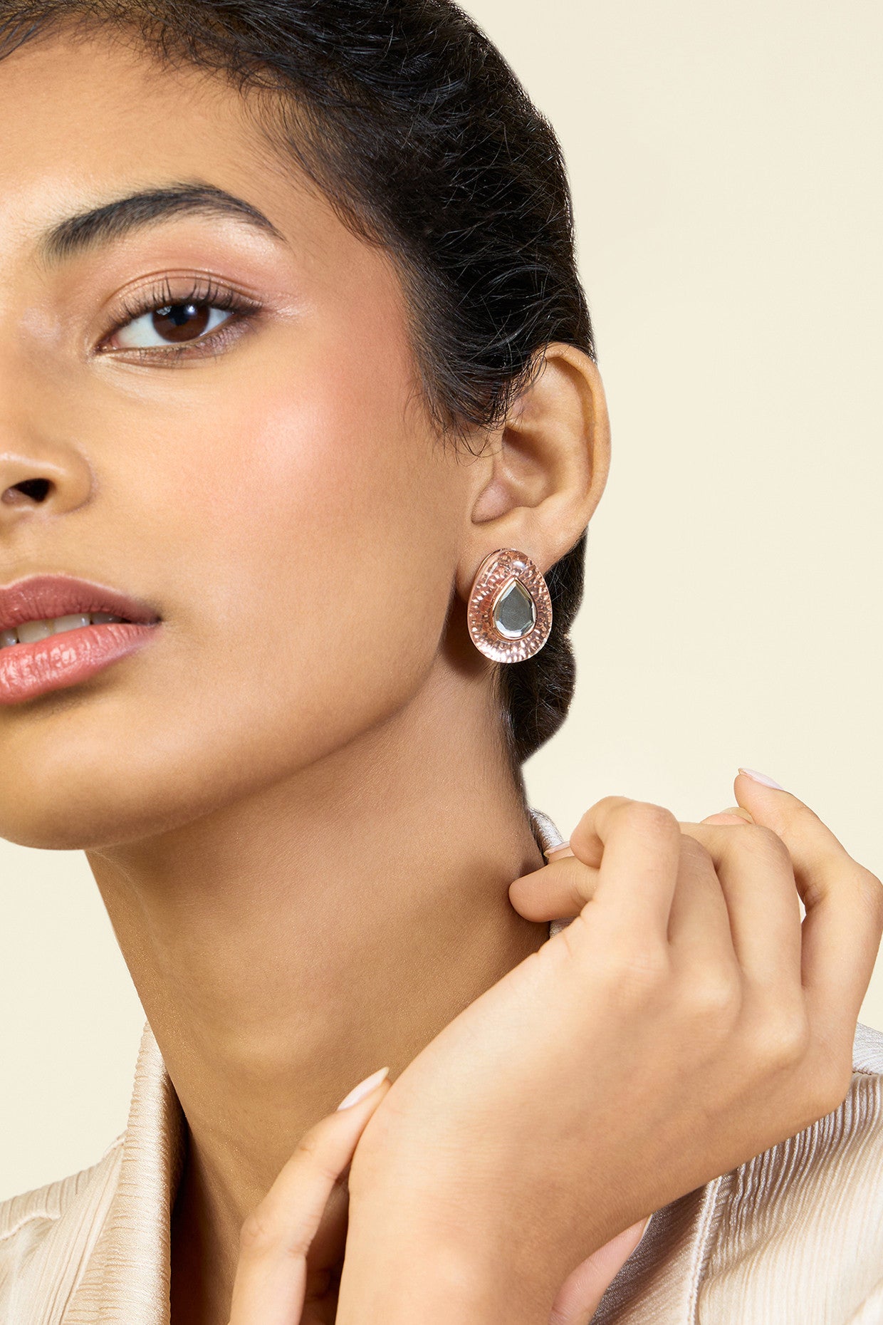 Rose Mirror Boondein Studs
