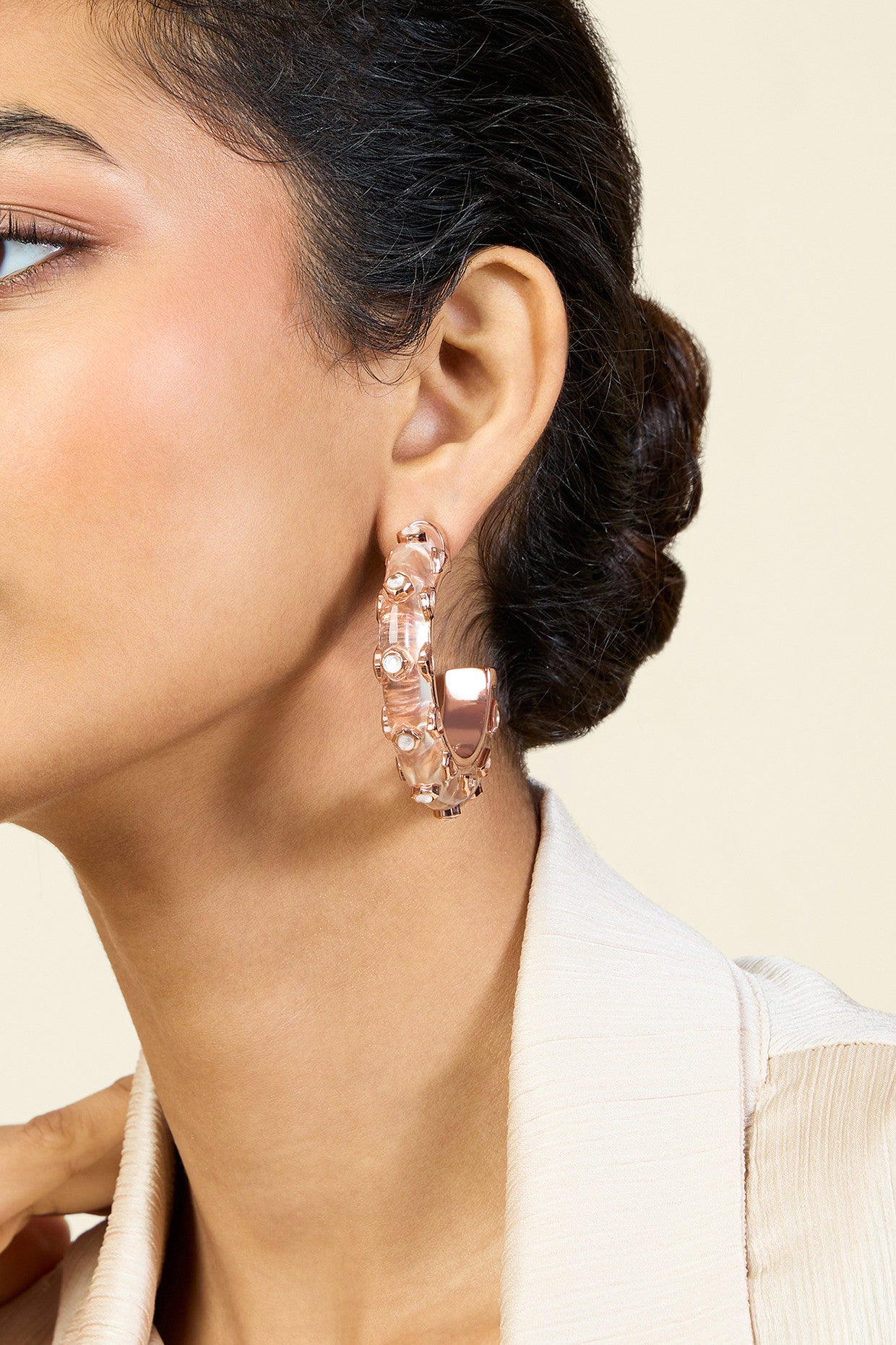 Rose Sona Statement Hoops