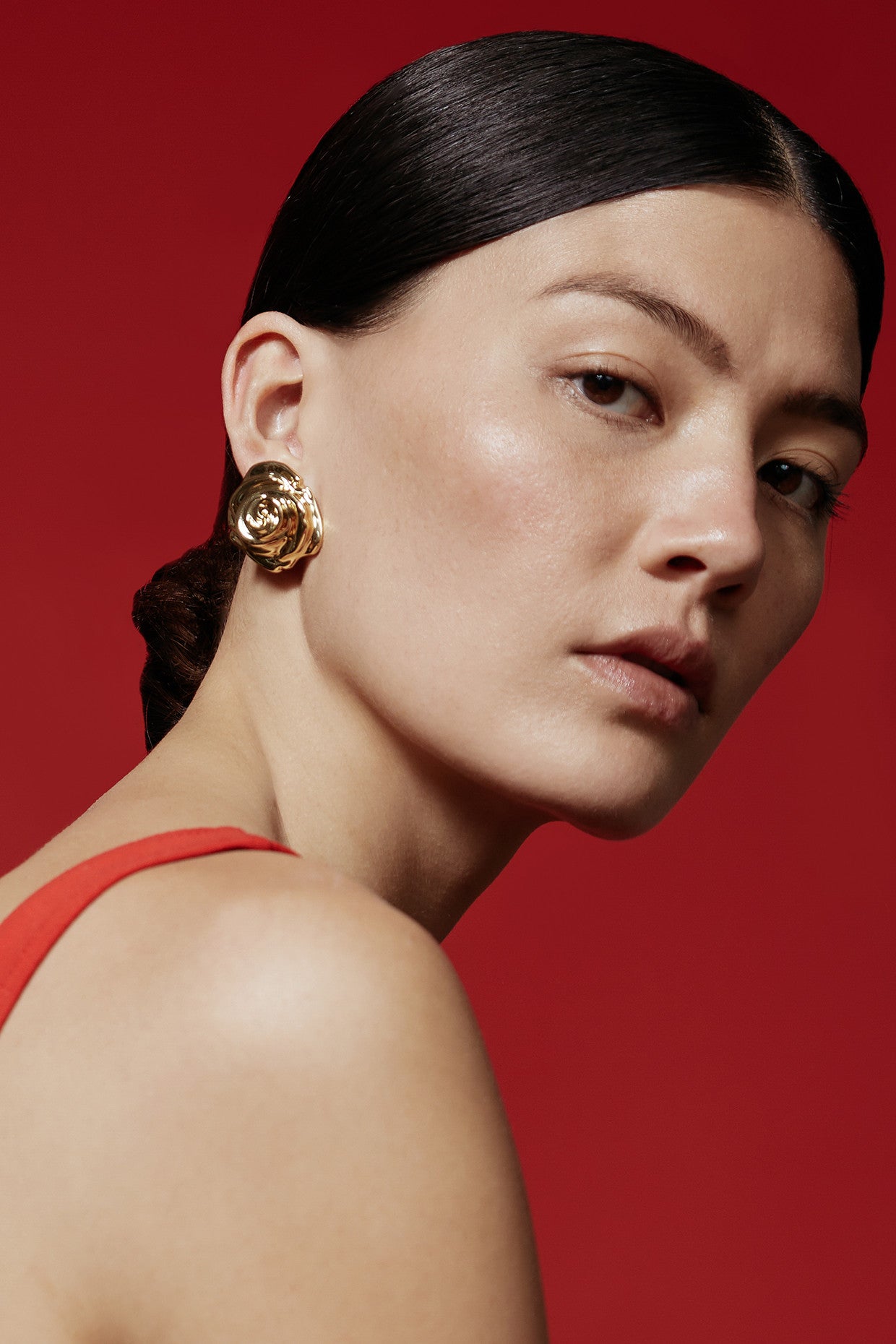 Rose Stud Earring