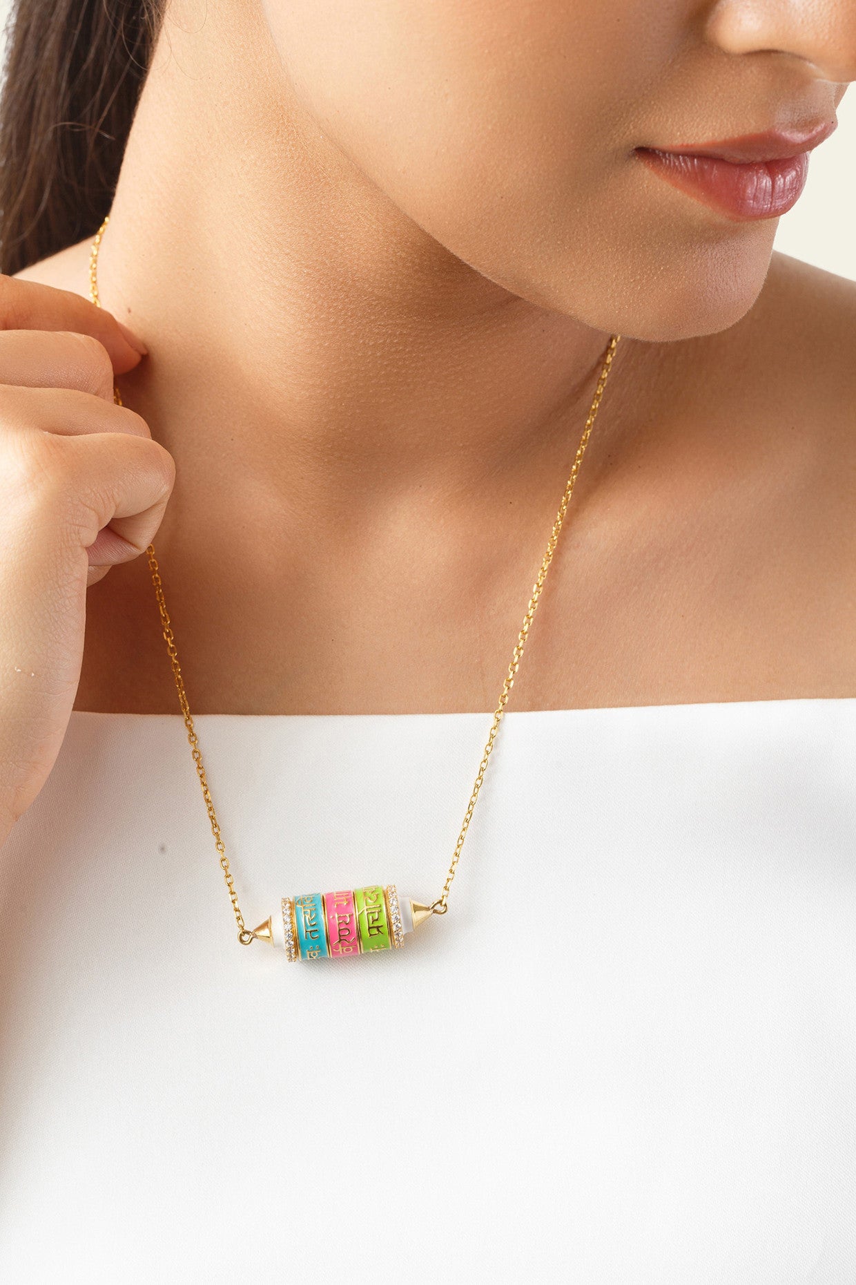 Rotating Mantra Necklace