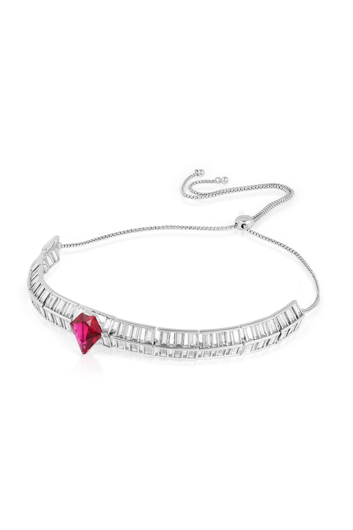 Ruby Corumdum Slim Choker