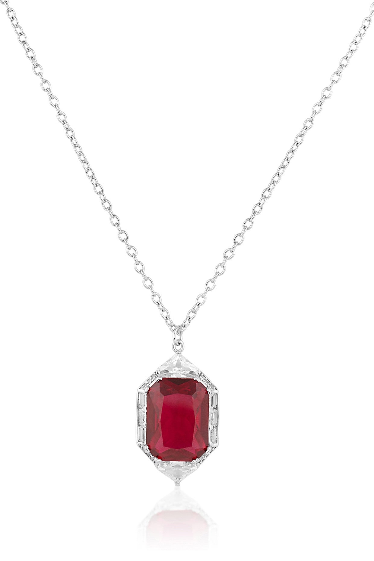 Ruby Corumdum Statement Pendant