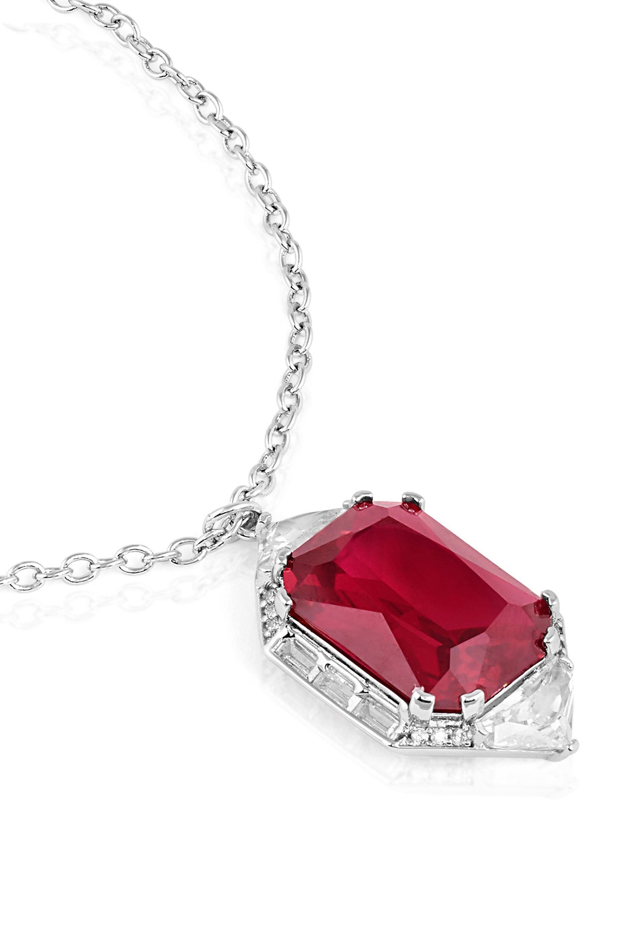 Ruby Corumdum Statement Pendant